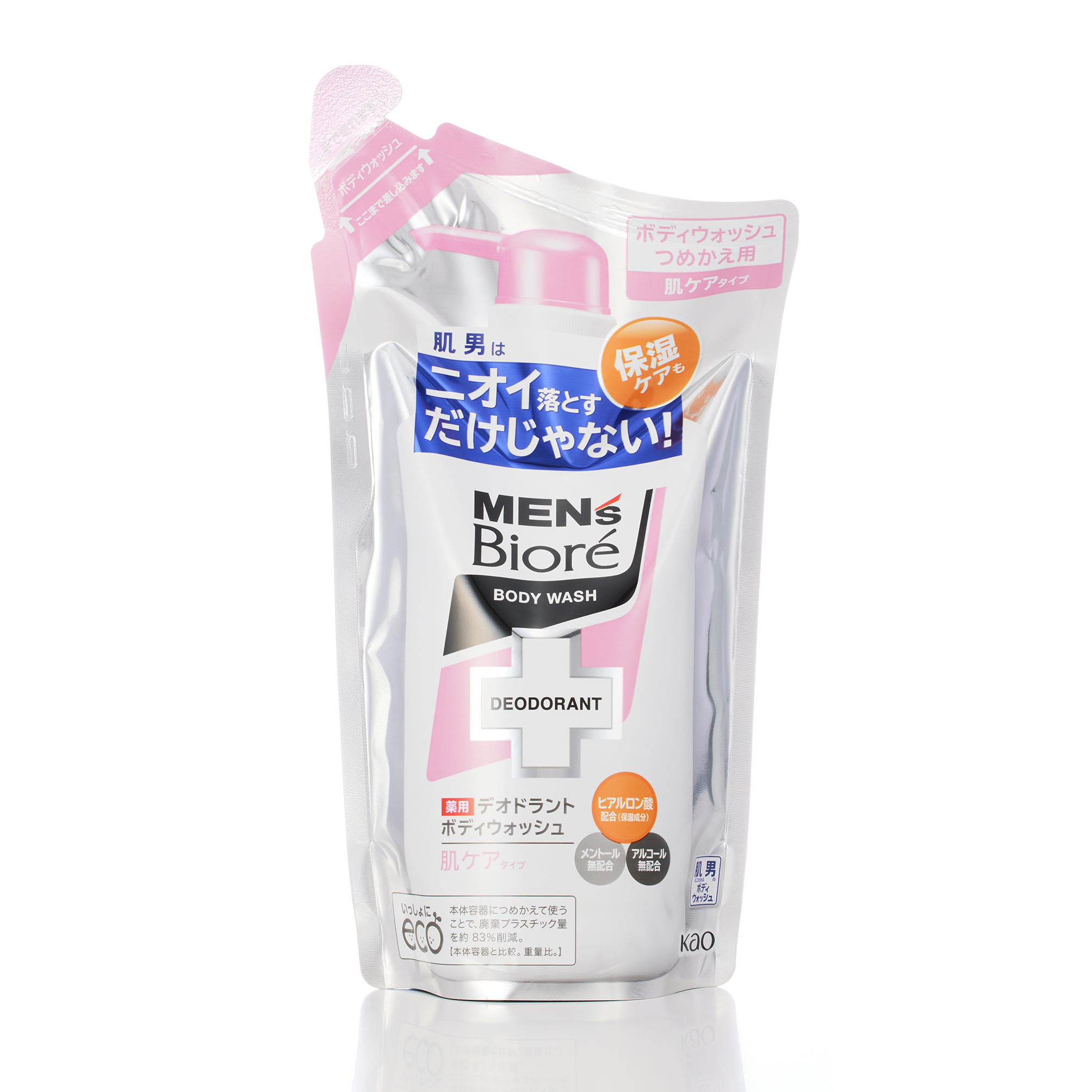 メンズビオレ 薬用デオドラントボディウォッシュ 肌ケアタイプ つめかえ用 380ML