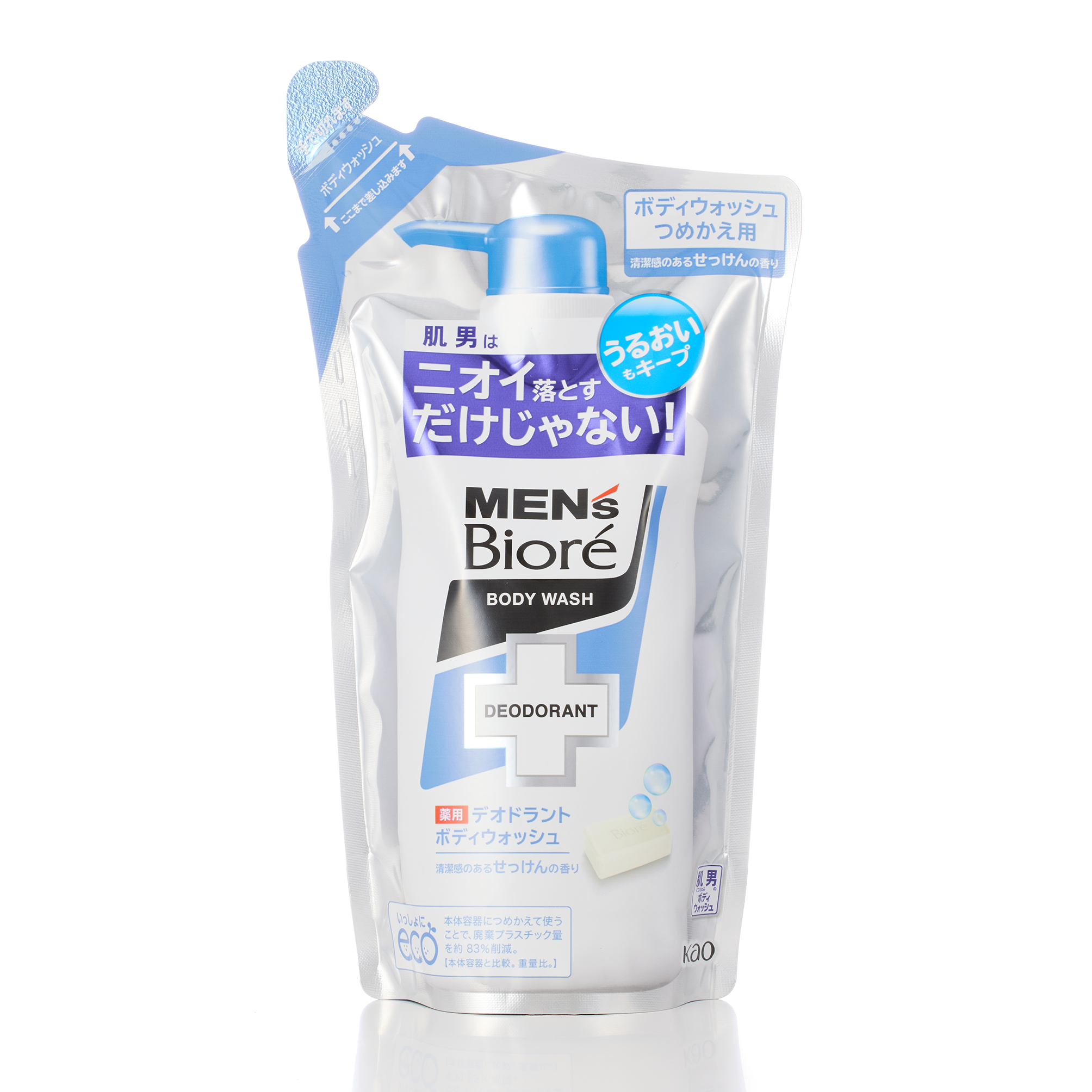 メンズビオレ 薬用デオドラントボディウォッシュ せっけんの香り つめかえ用 380ML