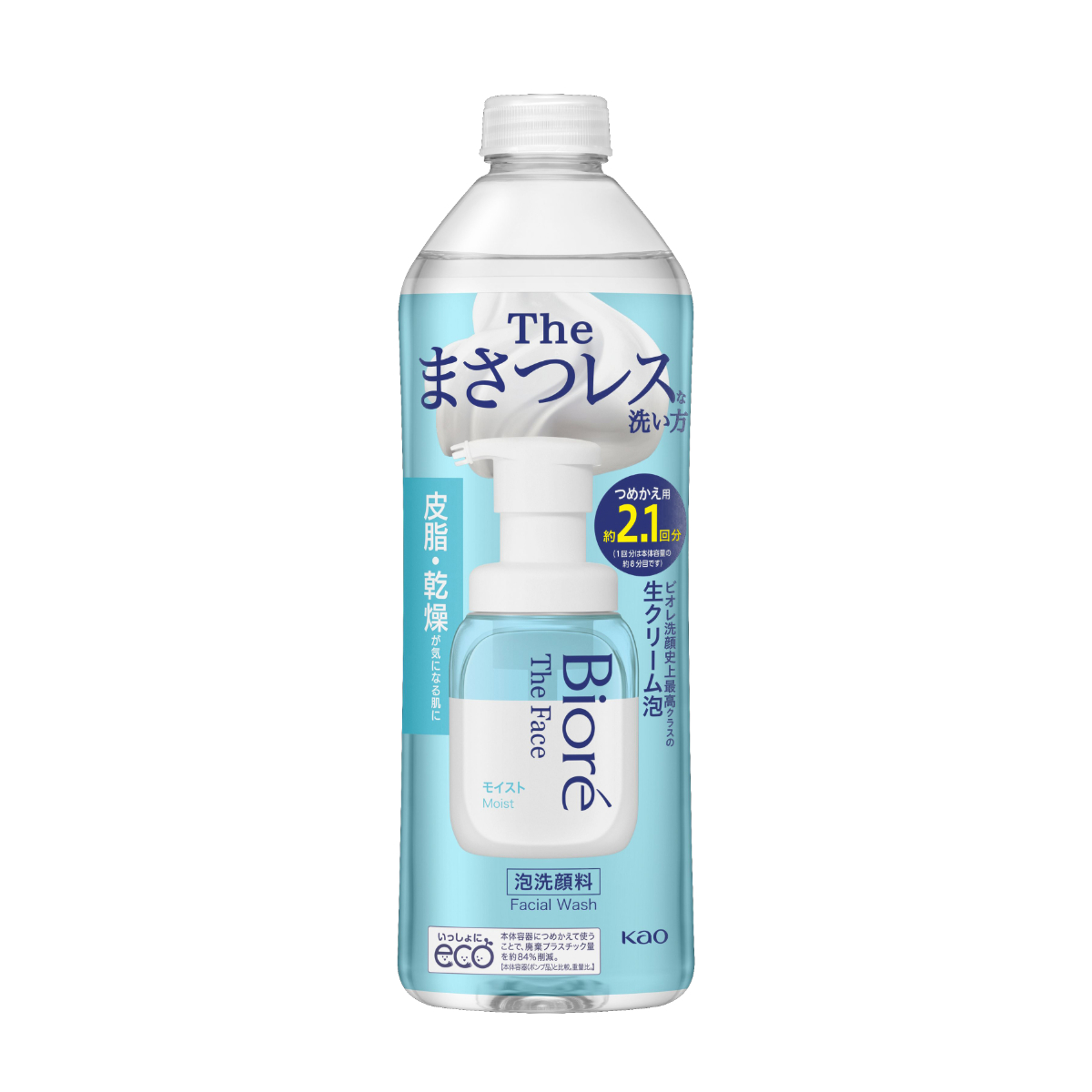 ビオレ ザフェイス 泡洗顔料 モイスト つめかえ用 340ML