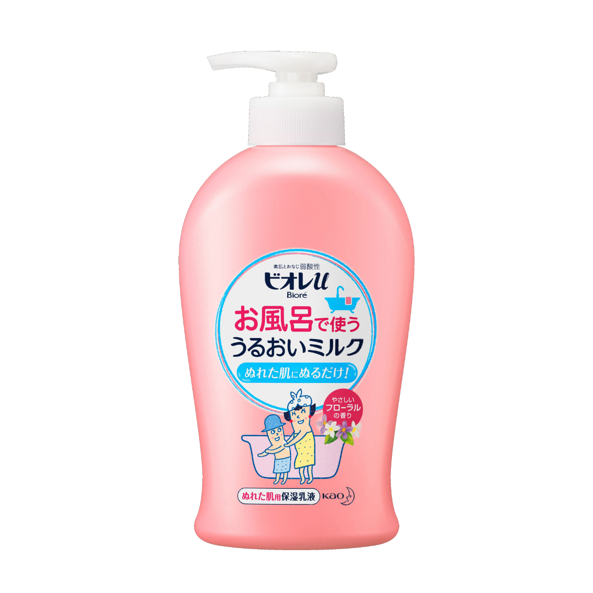 花王ビオレu お風呂で使ううるおいミルク フローラル・無香料 250mL×各2袋