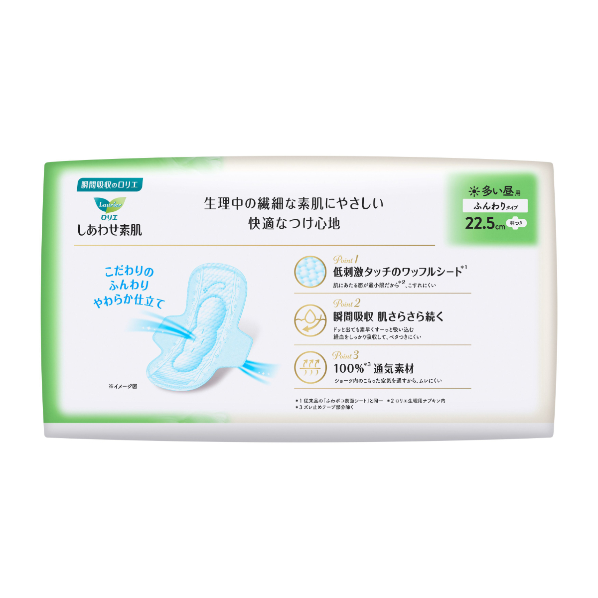 ロリエ しあわせ素肌 多い昼用 羽つき 20コ