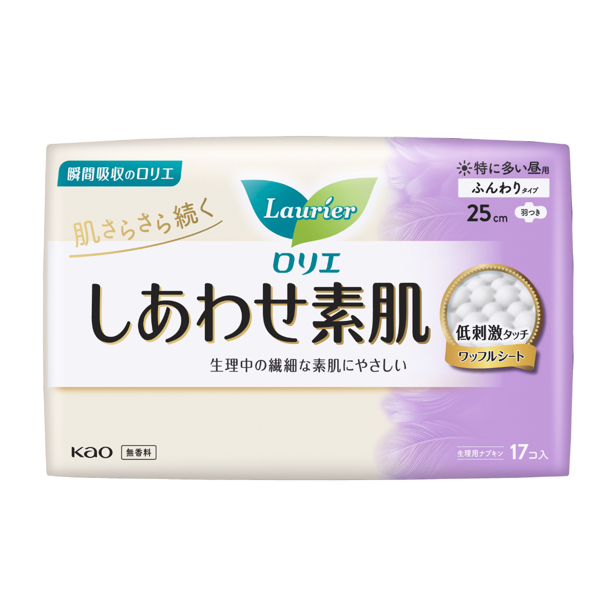 ロリエ しあわせ素肌 特に多い昼用 羽つき 17コ