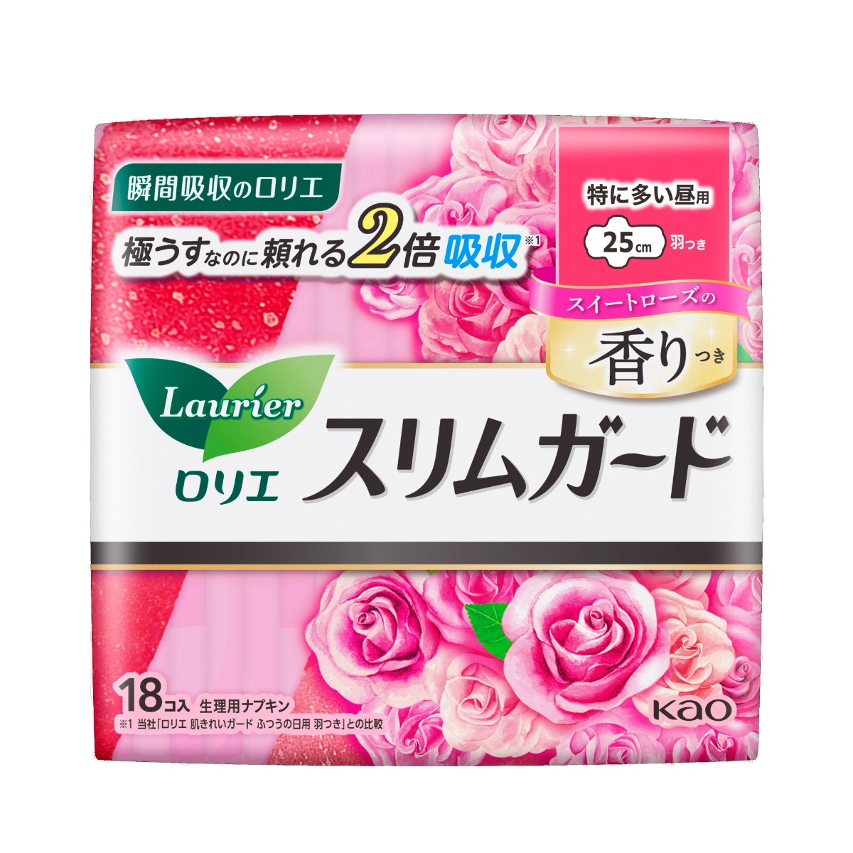 ロリエ スリムガード ローズ特に多い昼用 18コ
