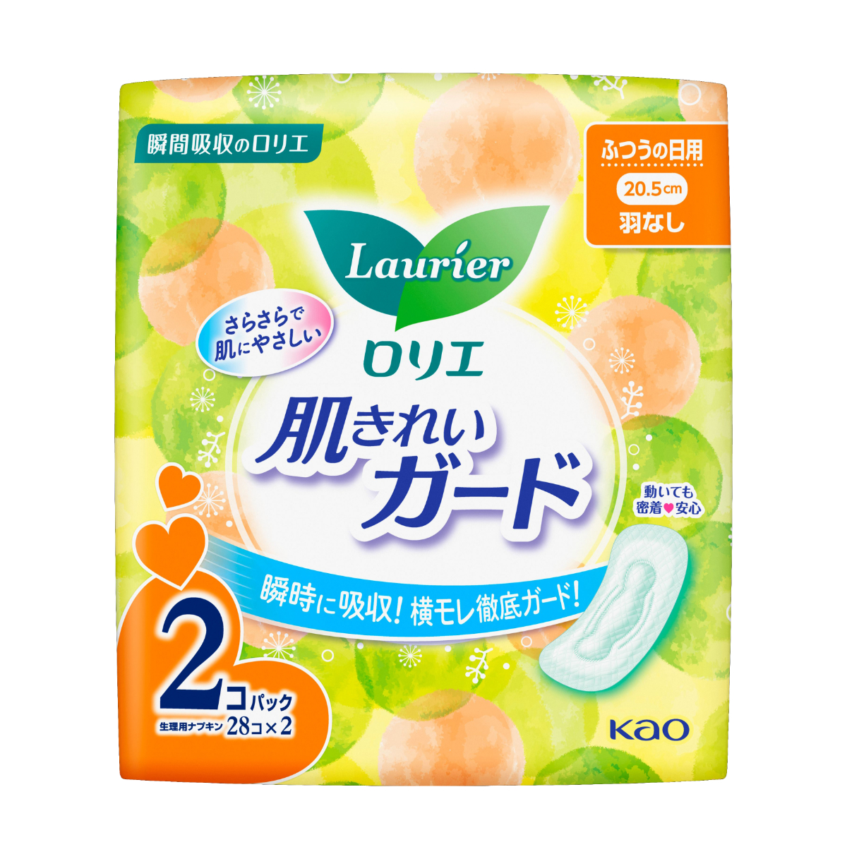 ロリエ 肌きれいガード 昼用 羽なし 28コ×2