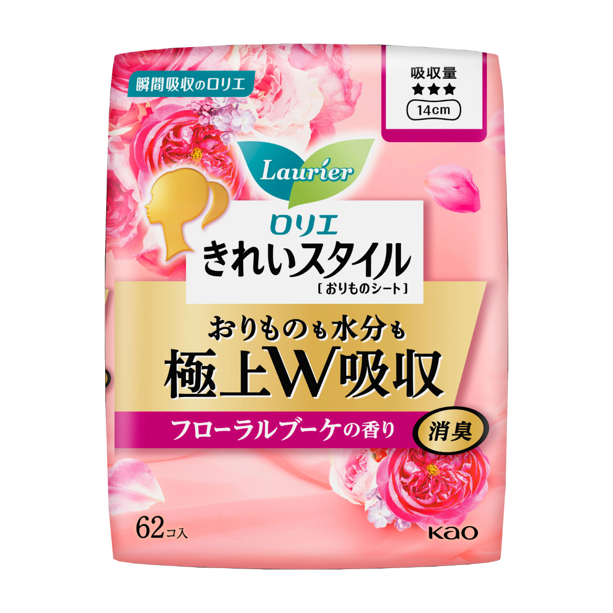ロリエ きれいスタイル 極上W吸収 フローラルブーケ 62コ