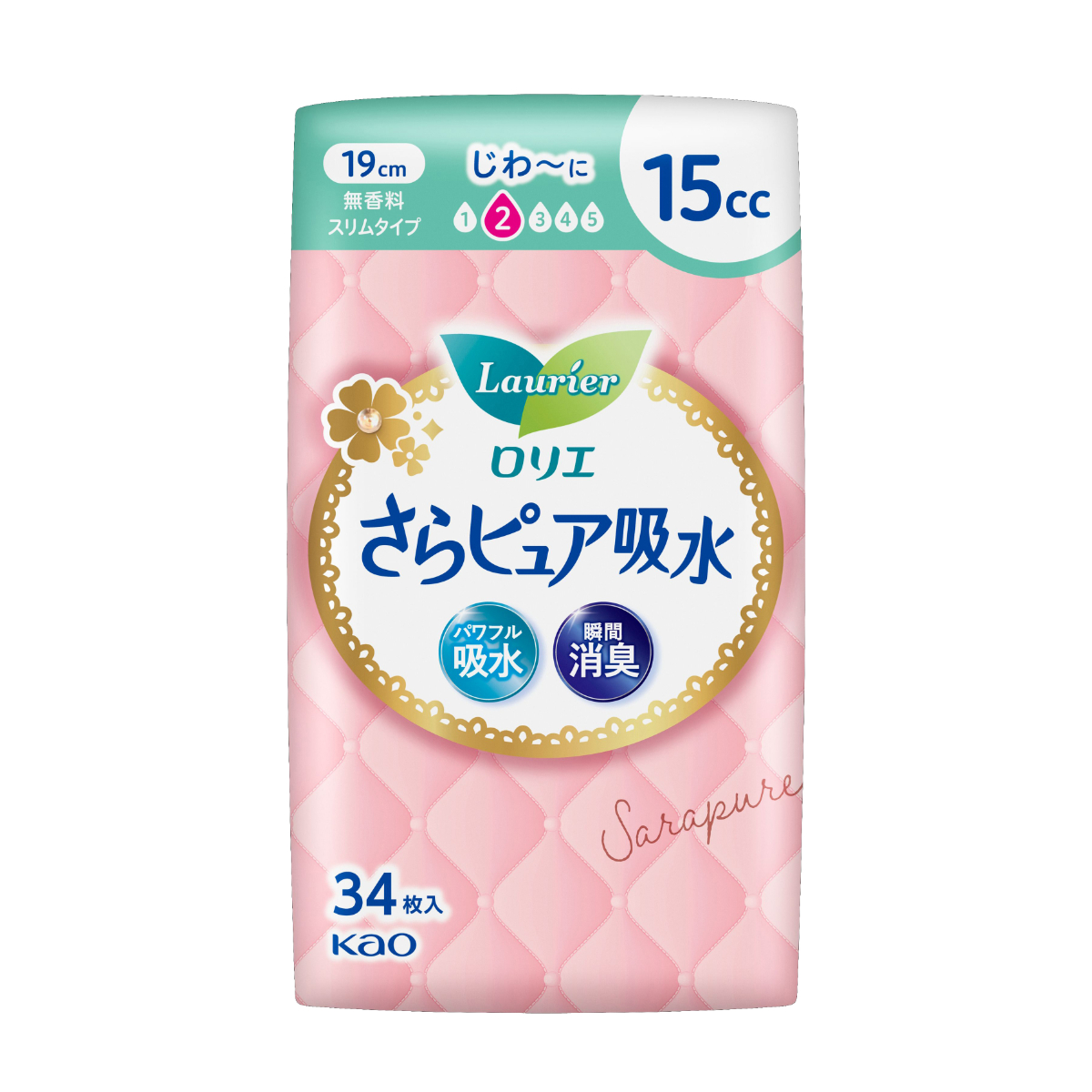 ロリエ さらピュア 15CC スリムタイプ 34枚