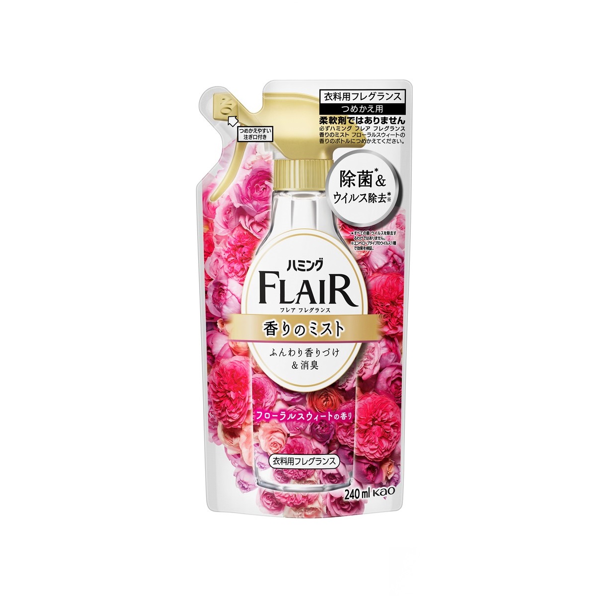 フレアフレグランスミスト フローラル＆スウィート  つめかえ用 240ML