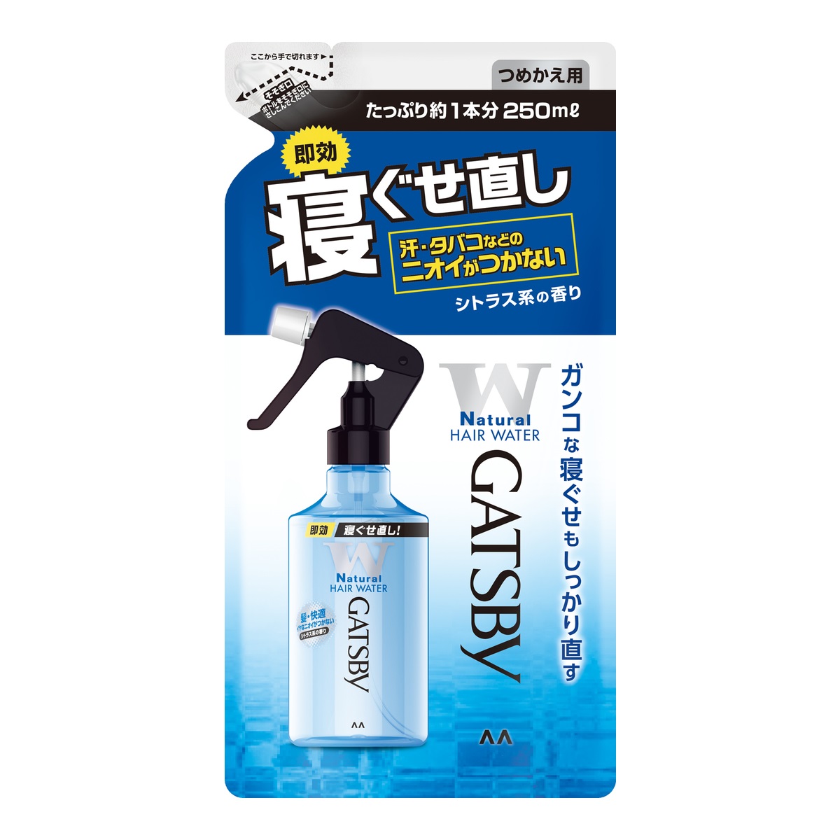 ギャツビー寝ぐせ直しウォーターつめかえ用　２５０ｍｌ