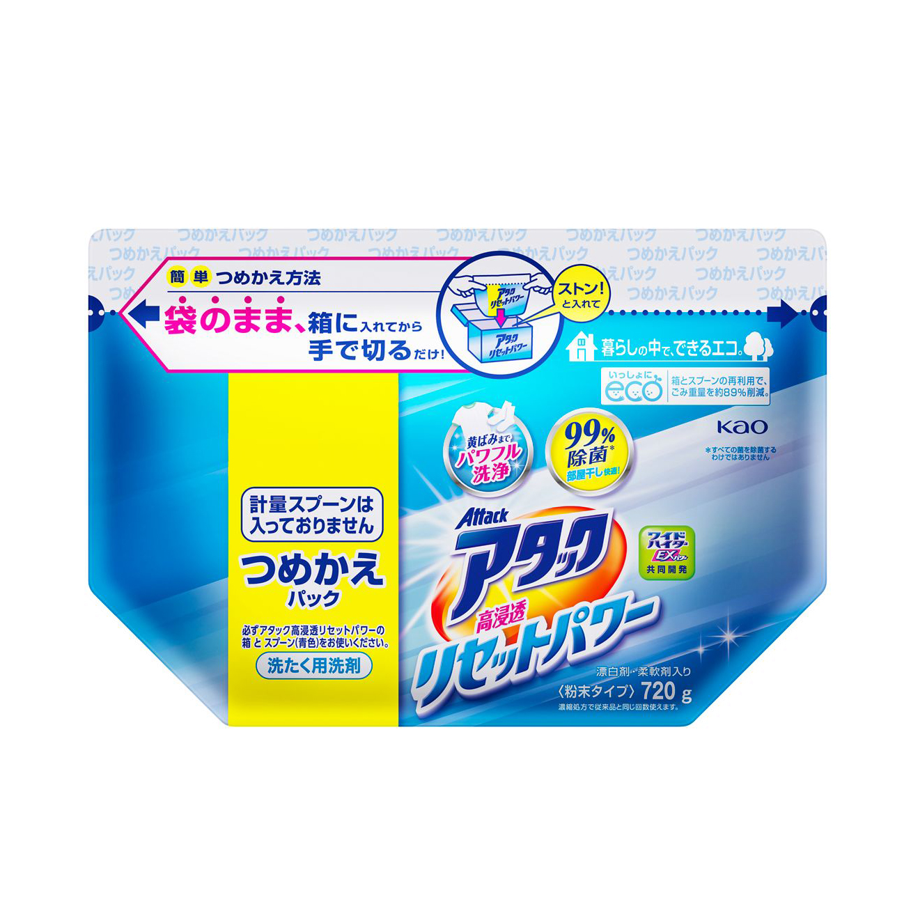 アタック高浸透リセットパワー　つめかえ用　７２０ｇ