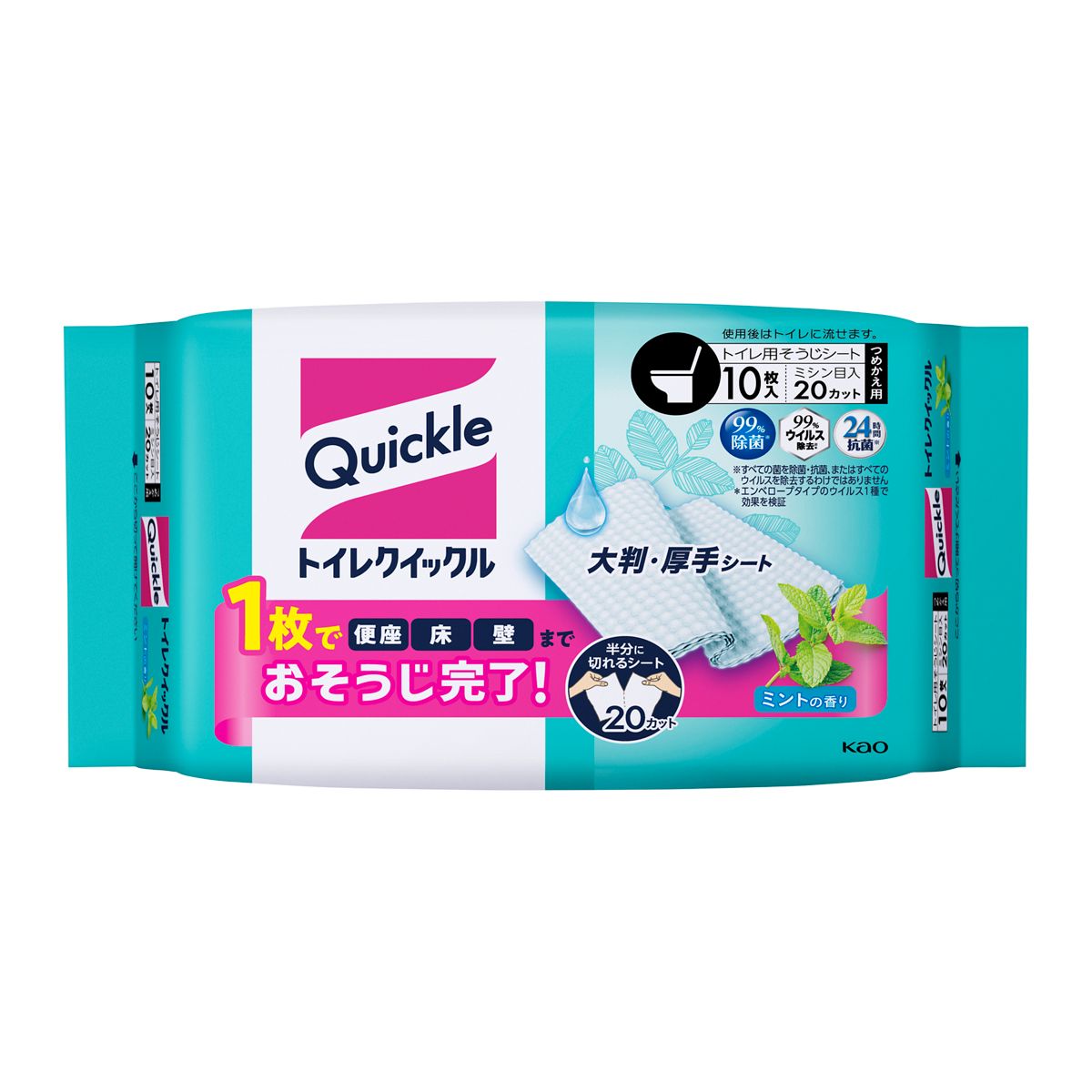 トイレクイックル　つめかえ用　１０枚入
