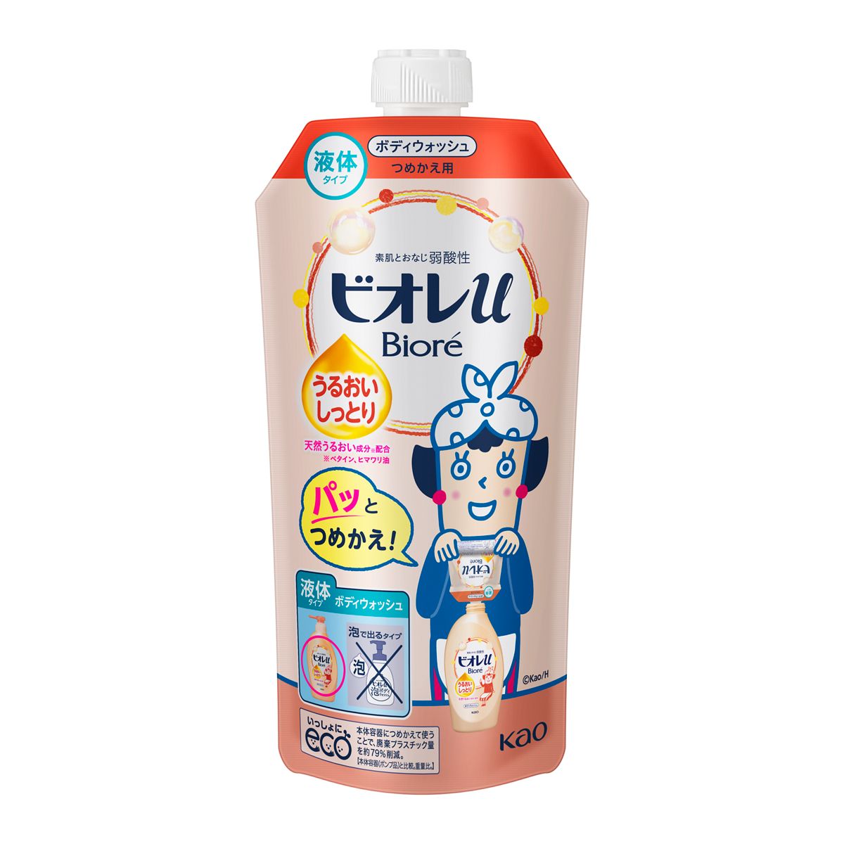 ビオレｕ　うるおいしっとり　つめかえ用　３４０ｍｌ