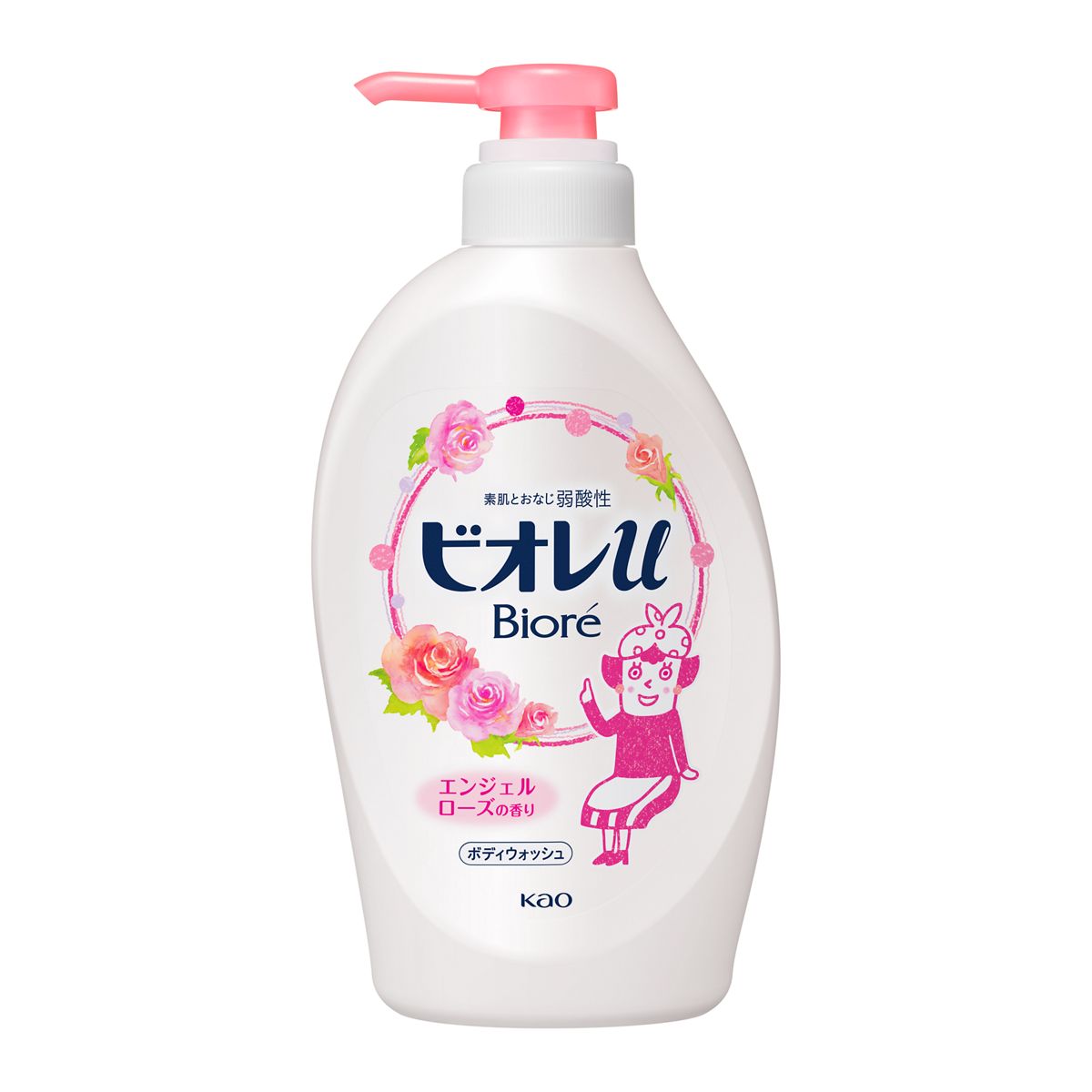 ビオレｕ　エンジェルローズの香り　ポンプ　４８０ｍｌ