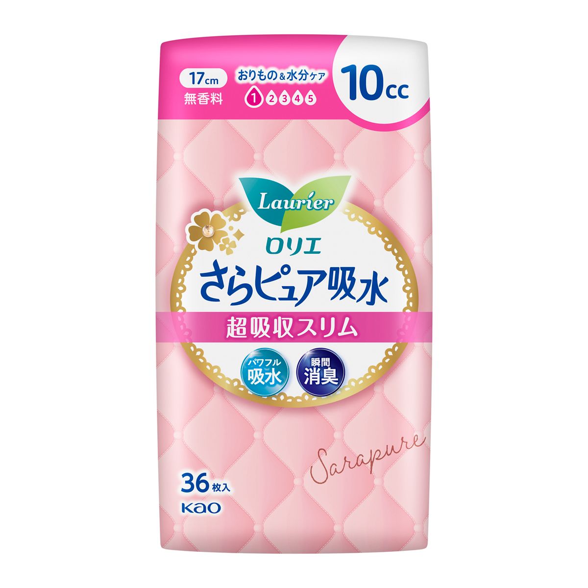 ロリエさらピュア吸水　超吸収スリム１０ｃｃ無香料３６枚