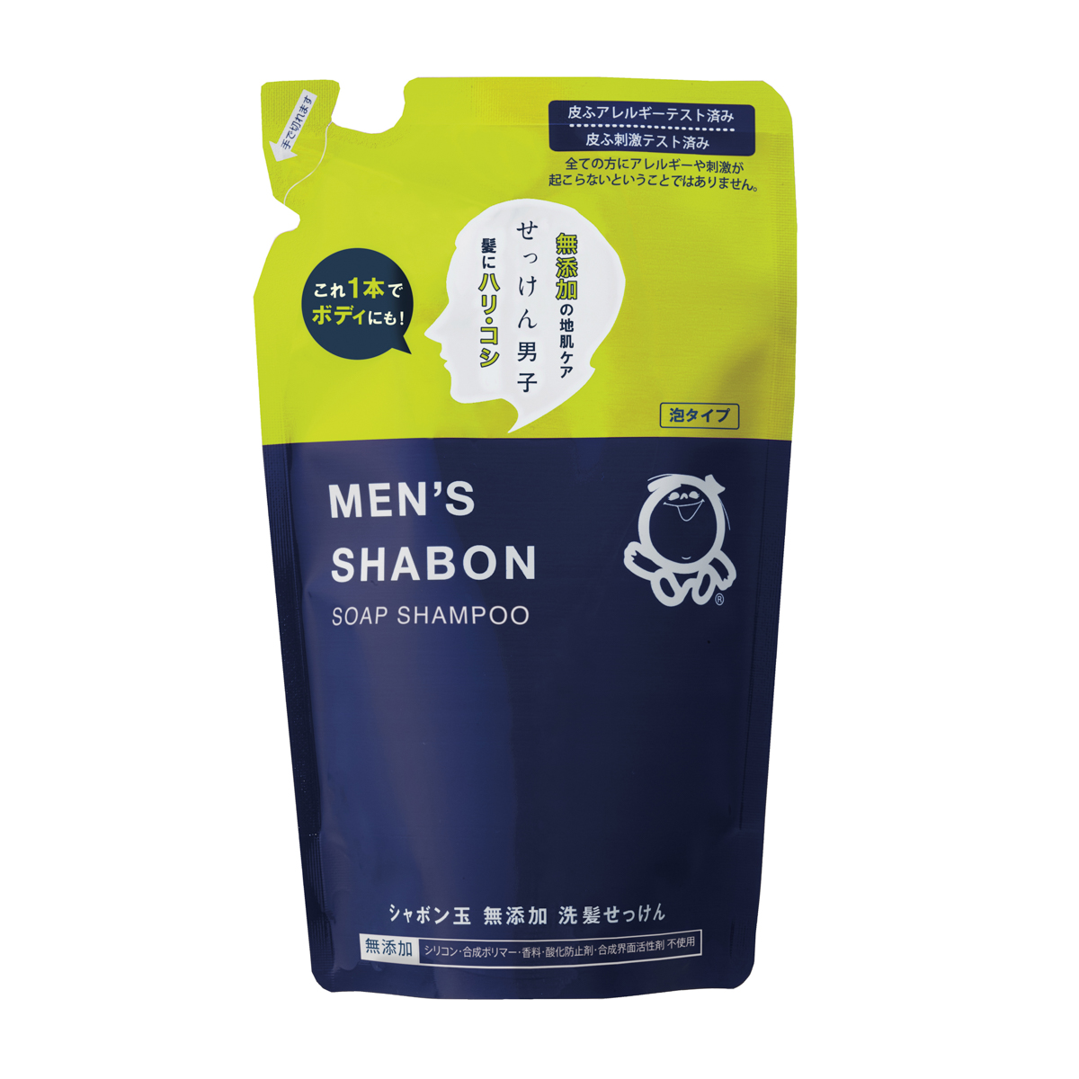 メンズシャボンソープシャンプーつめかえ用　４２０ｍＬ　泡タイプ