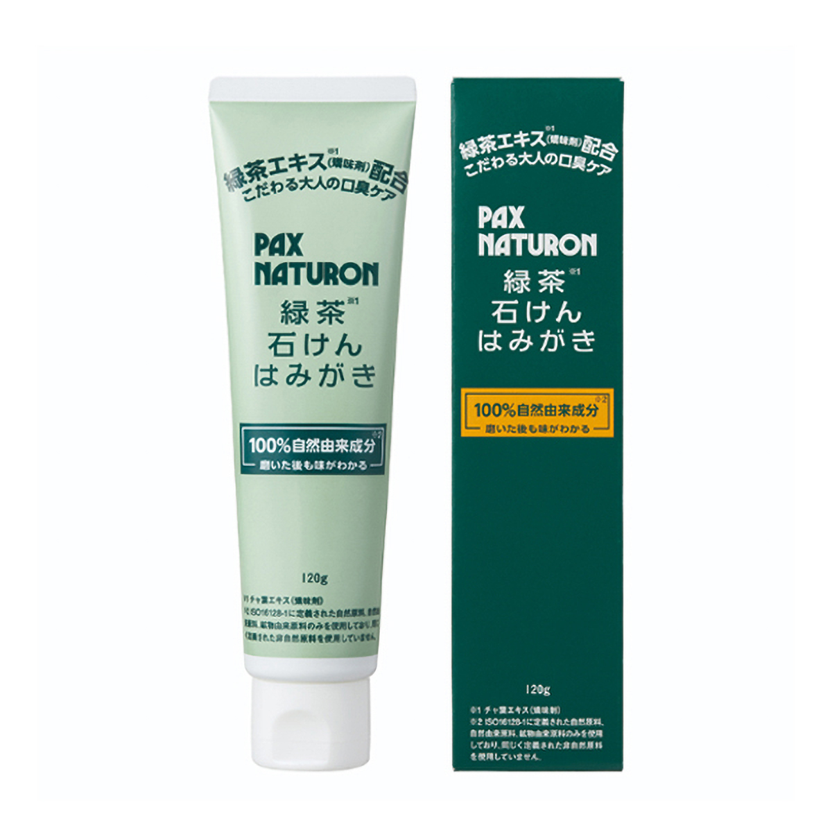 パックスナチュロン 緑茶石けんはみがき　120ｇ