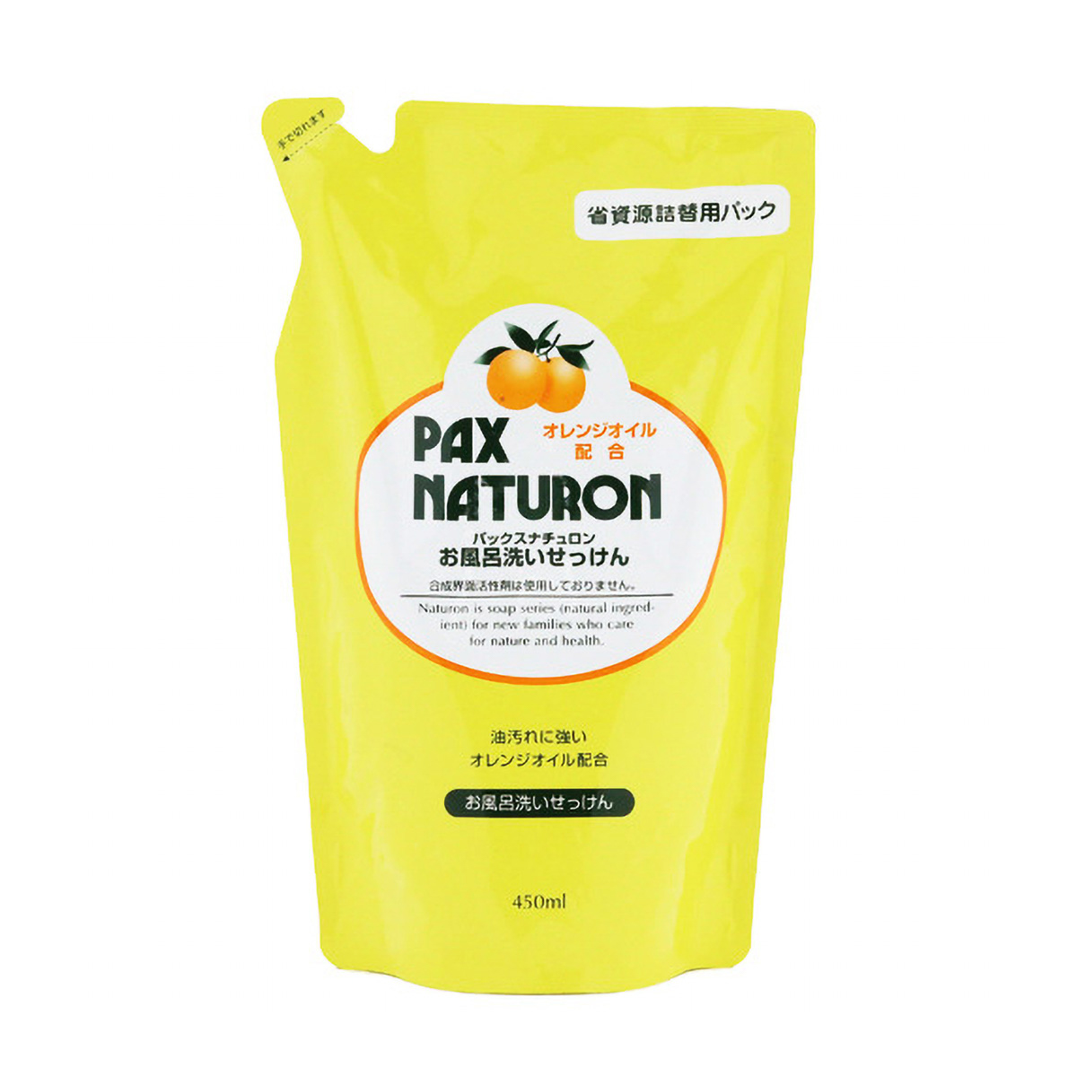 パックスナチュロンお風呂洗いセッケン４５０ｍＬ　つめかえ用