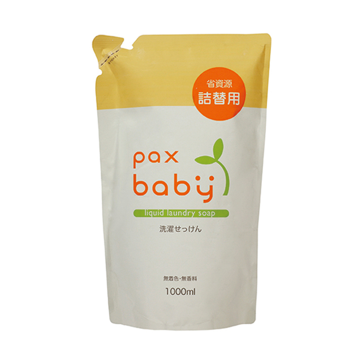 パックス　ベビー洗濯石けん１０００ｍＬ　つめかえ用　無香料・無着色