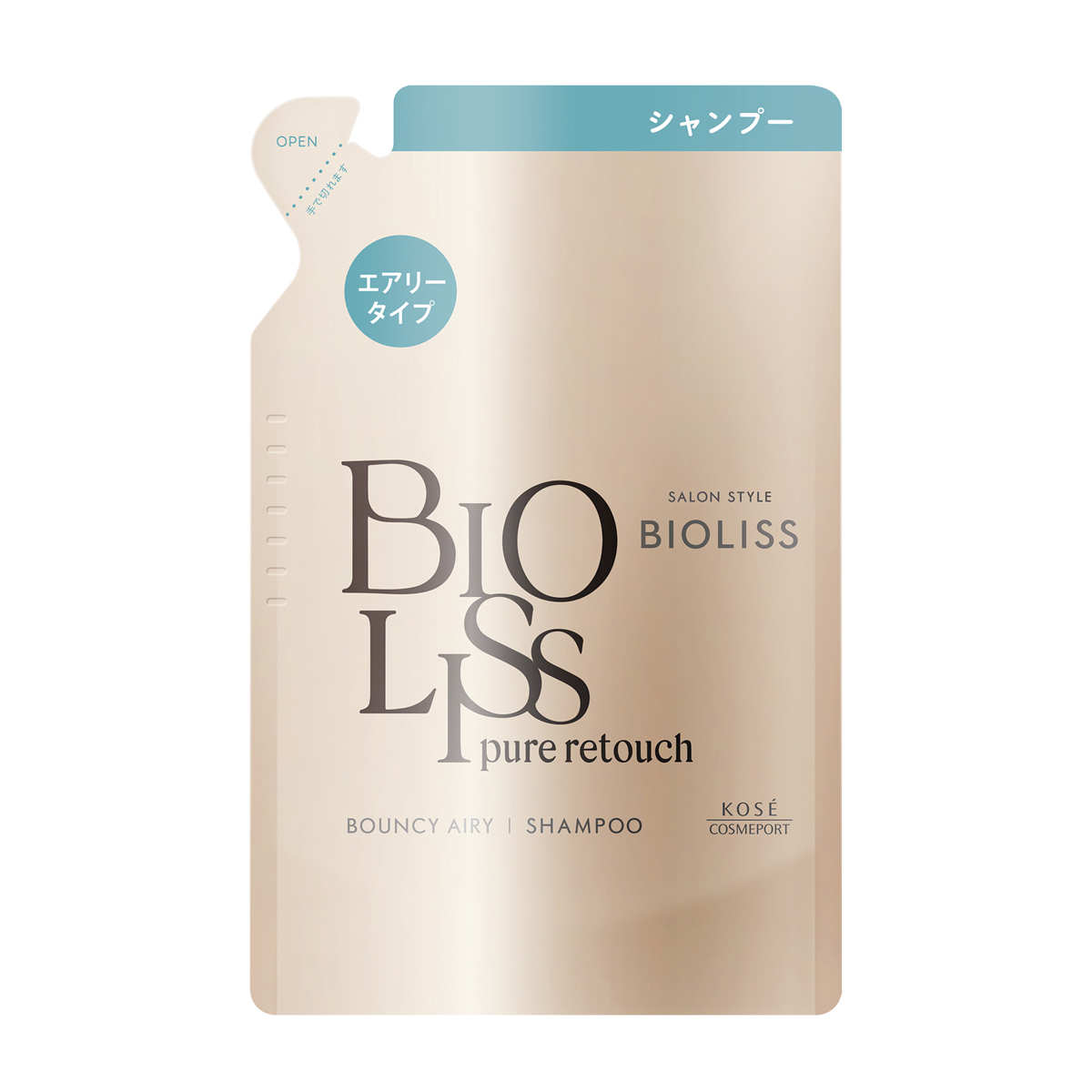 サロンスタイル　ビオリス　ピュアレタッチ　ぺたふぅわ　シャンプー　つめかえ 340ml