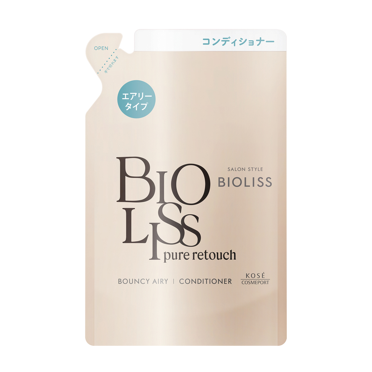 サロンスタイル ビオリス　ピュアレタッチ　ぺたふぅわ　ヘアコンディショナー　つめかえ 340ml