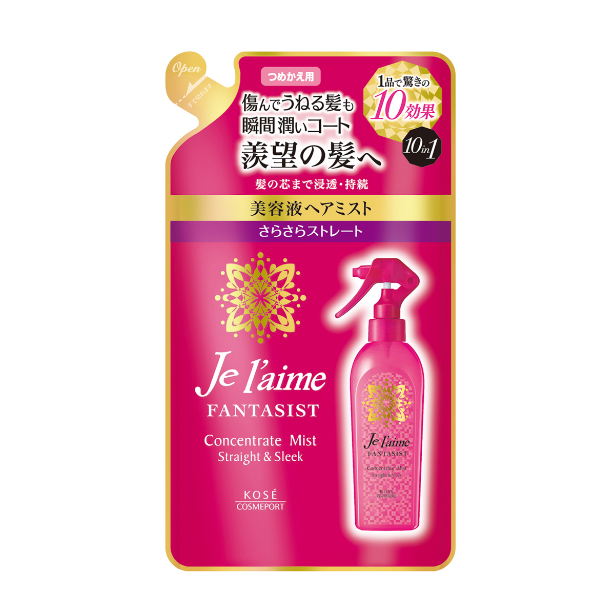 ジュレーム　ファンタジスト　コンセントレートミスト　（さらさらストレート）　つめかえ 230ml