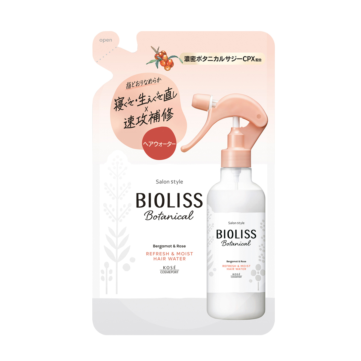 ＳＳ　ビオリス　ボタニカル　リフレッシュ＆モイスト　ヘアウォーター　つめかえ 250ml