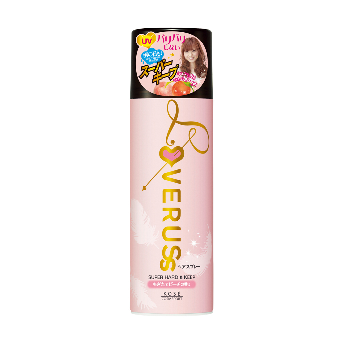 ラブラス　パワフルホールド　ヘアスプレー（もぎたてピーチの香り）　３３０ｇ