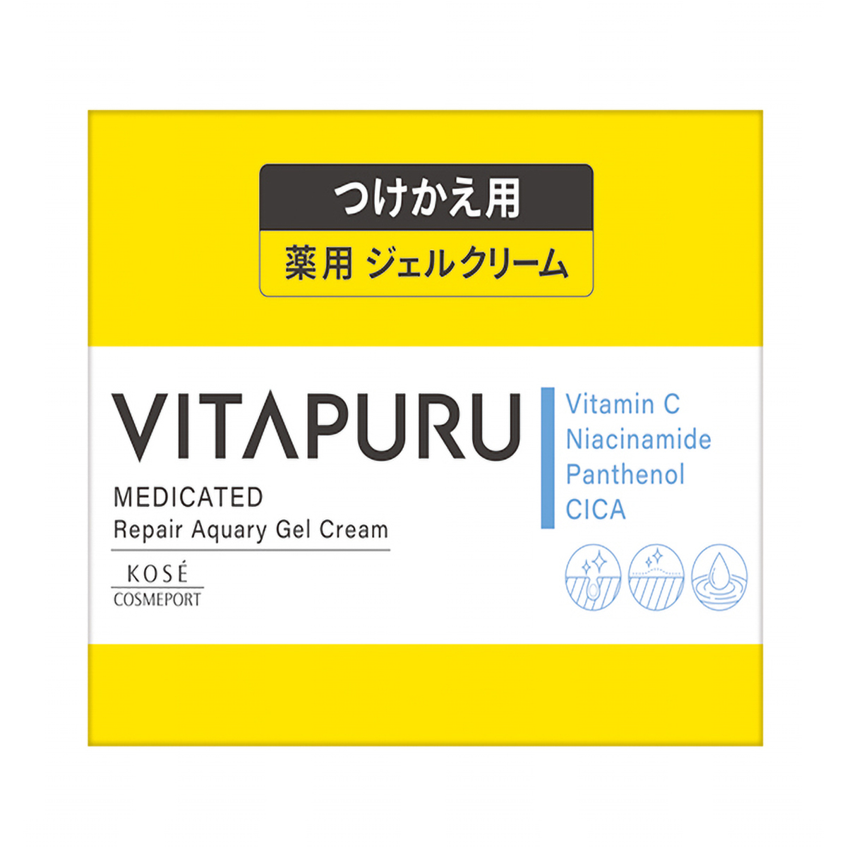 ビタプル　リペアアクアリージェルクリーム　つけかえ用　90g