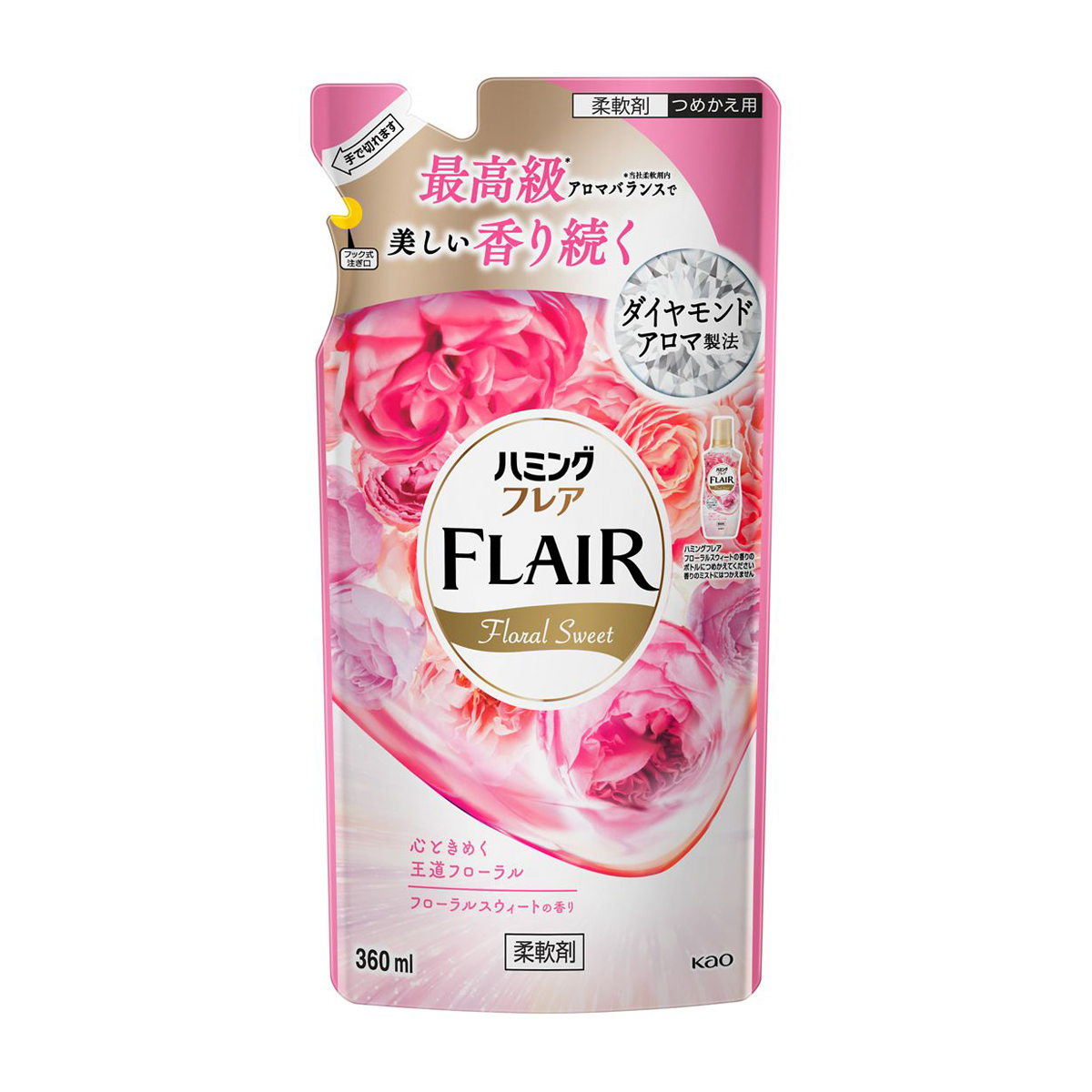 ハミングフレア　フローラルスウィートの香り　つめかえ用　360ml