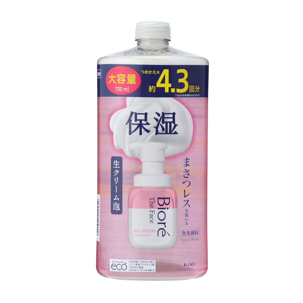 ビオレ　ザフェイス　泡洗顔　ディープモイスト　つめかえ大容量　700ml