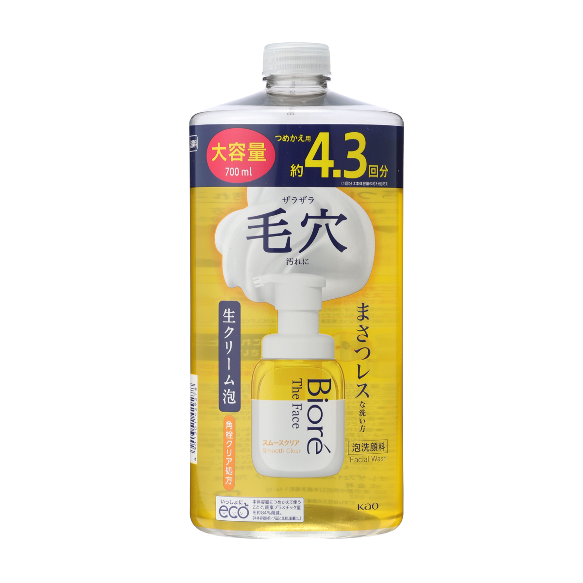 ビオレ　ザフェイス　泡洗顔　スムースクリア　つめかえ大容量　700ml
