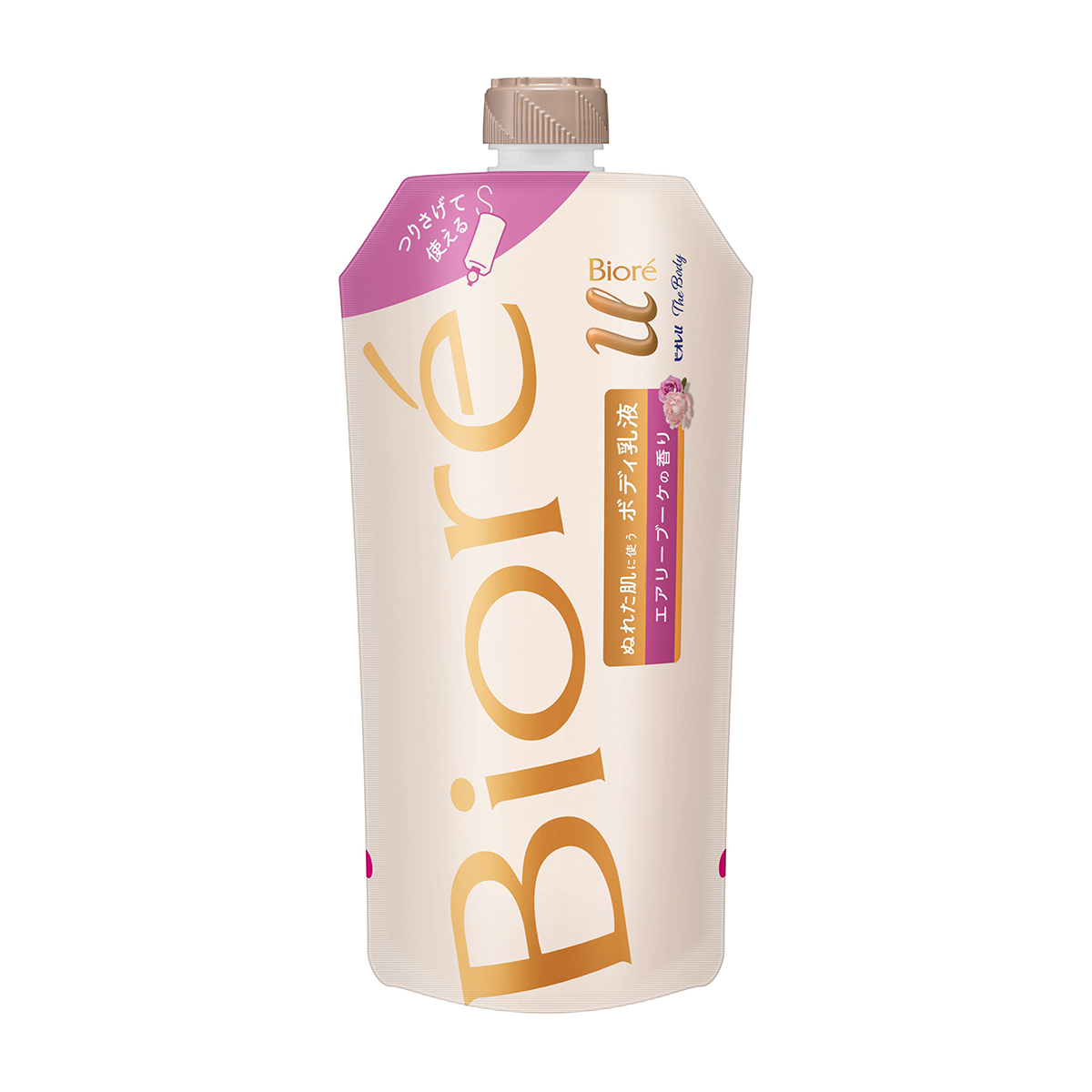 ビオレｕザボディ　濡れた肌に使うボディ乳液エアリーブーケの香り　つりさげパック　300ml