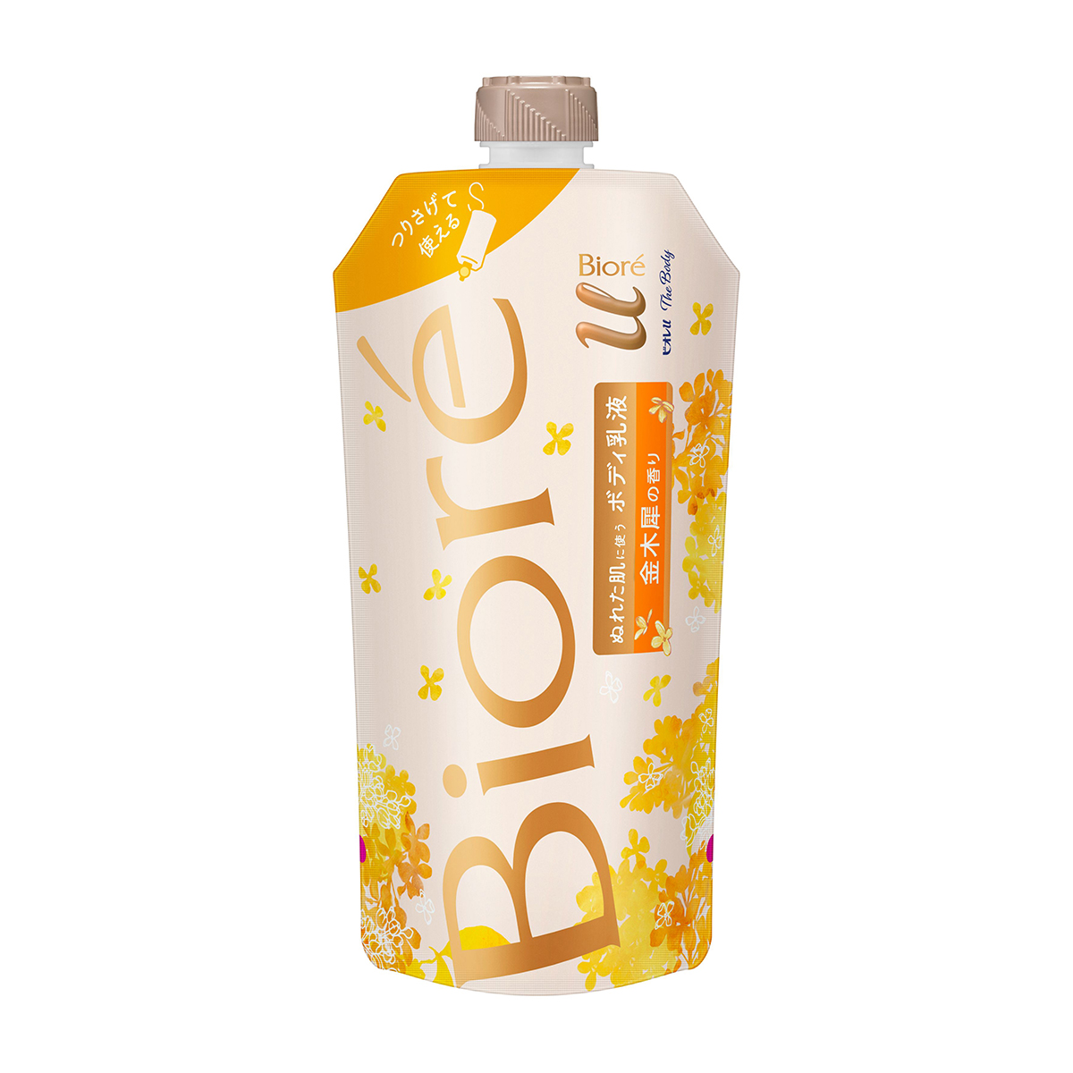 ビオレｕザボディ　濡れた肌に使うボディ乳液金木犀の香り　つりさげパック　300ml