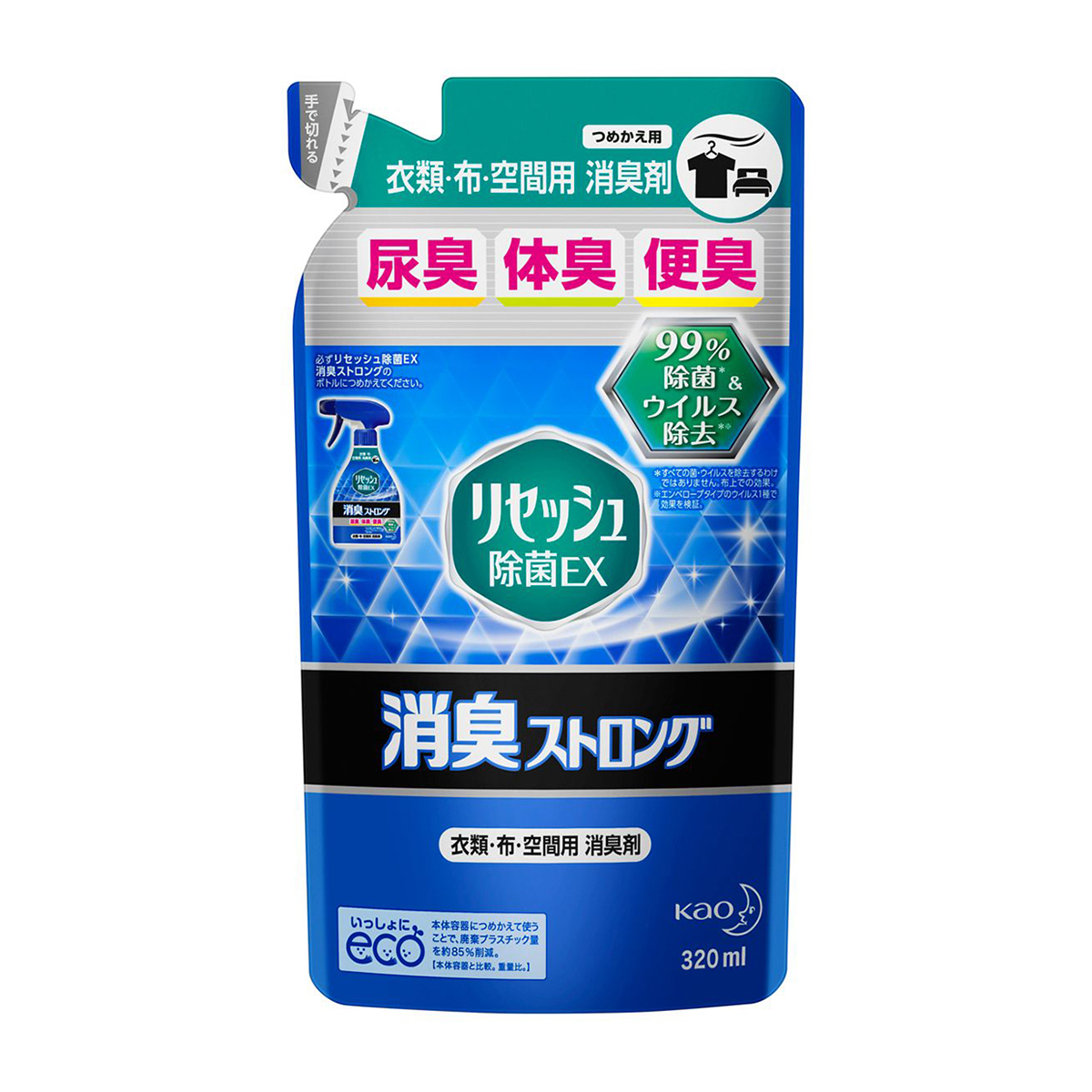 リセッシュ　除菌ＥＸ　消臭ストロング　つめかえ用　320ml