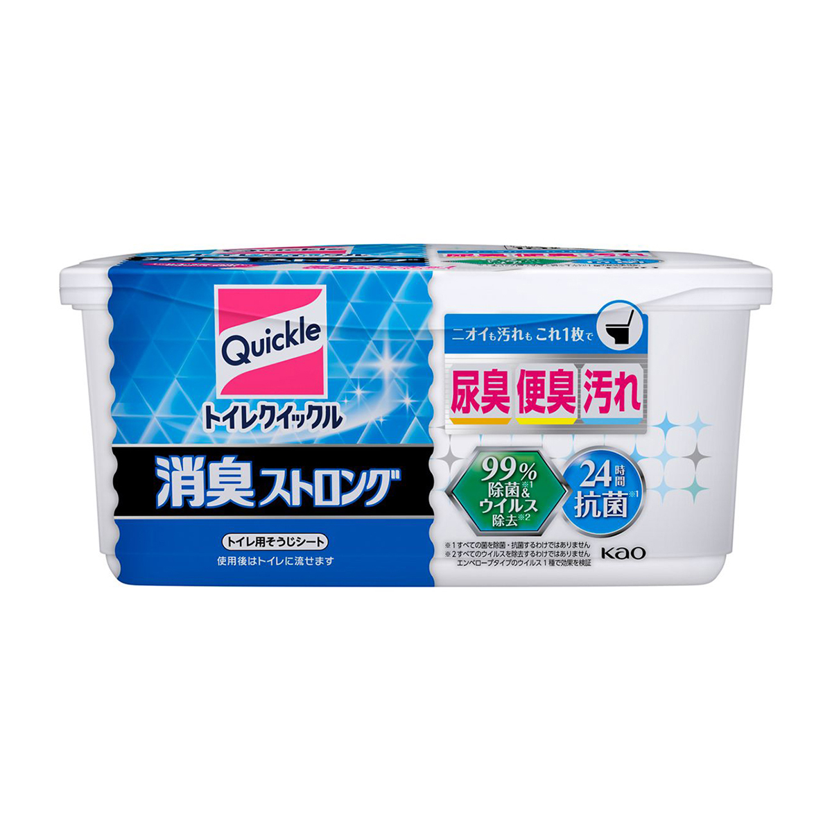 トイレクイックル　消臭ストロング　容器入　10枚入