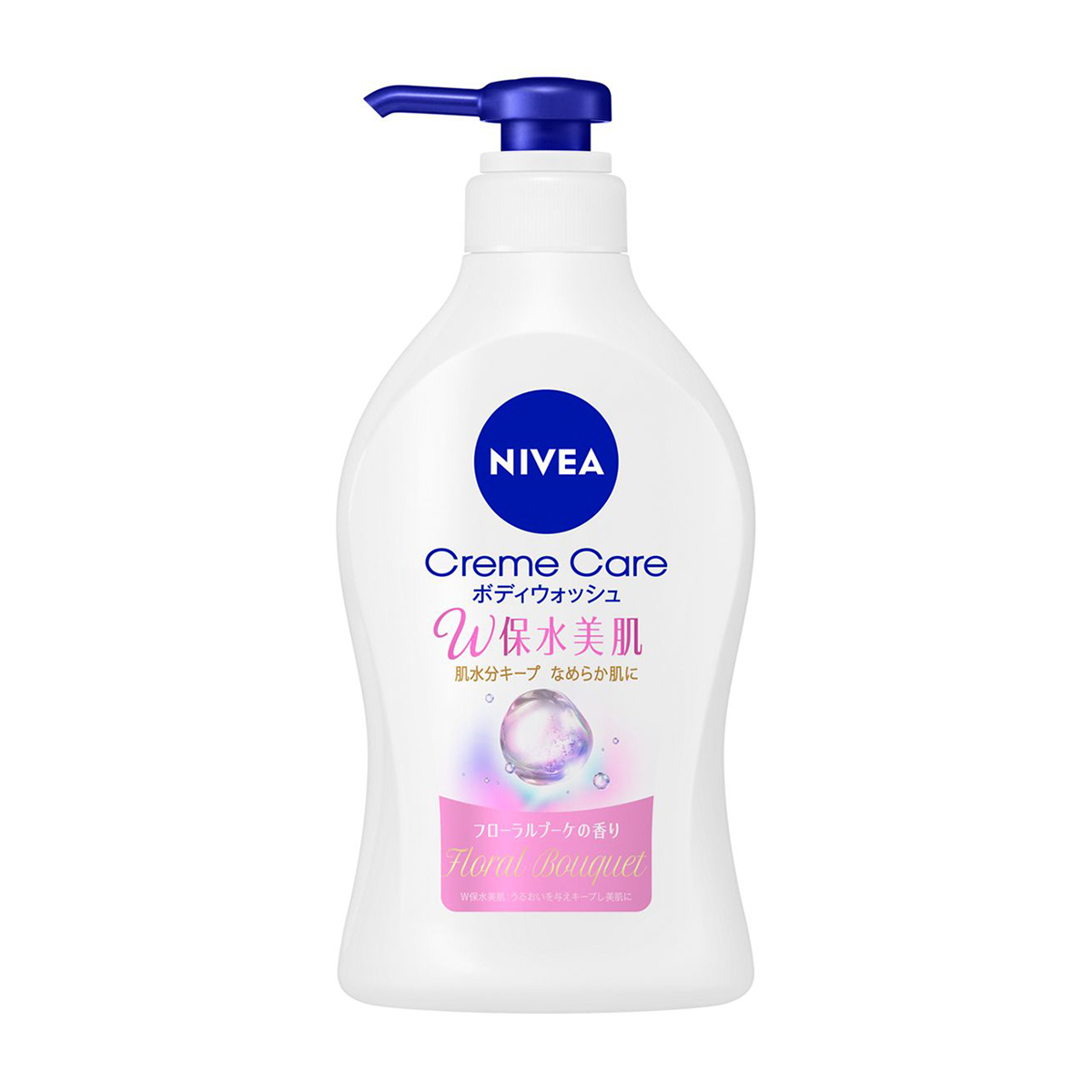 ニベア　クリームケアボディウォッシュ　Ｗ保水美肌　フローラルブーケの香り　ポンプ