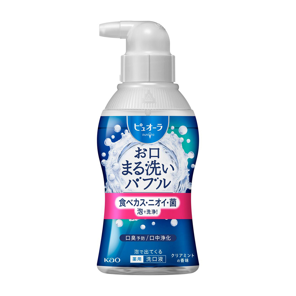 ピュオーラ　泡で出てくる洗口液　クリアミント　１８０ｍｌ