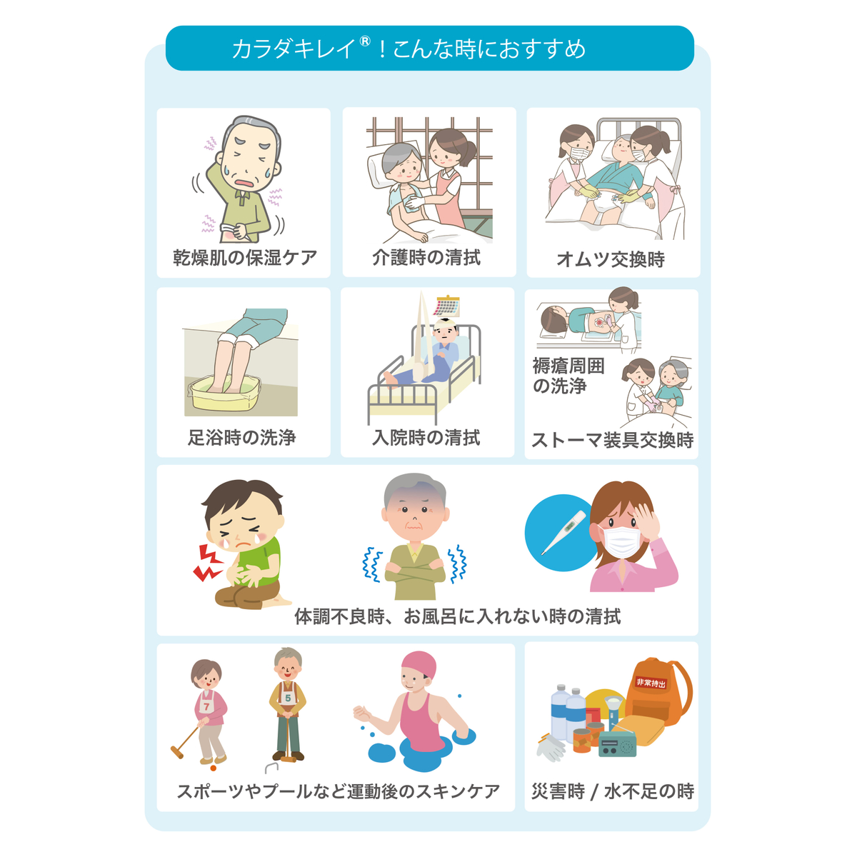 詰替え用洗浄保湿スプレー「カラダキレイ」（1000ml）