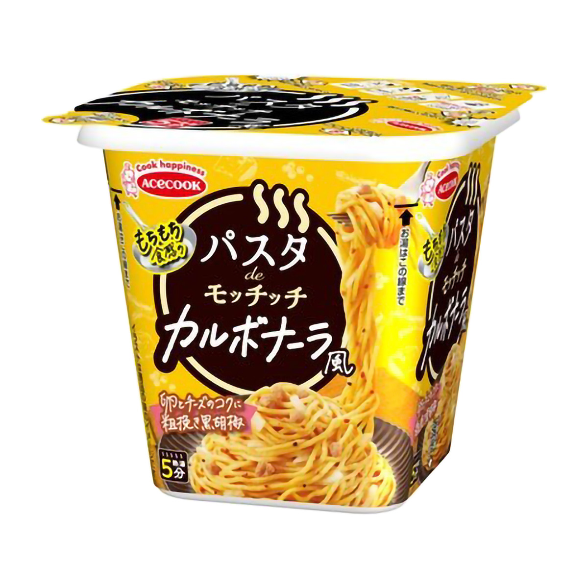 パスタdeモッチッチ　カルボナーラ風