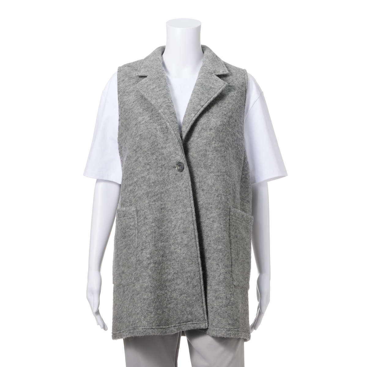 イタリア製生地ロングベスト