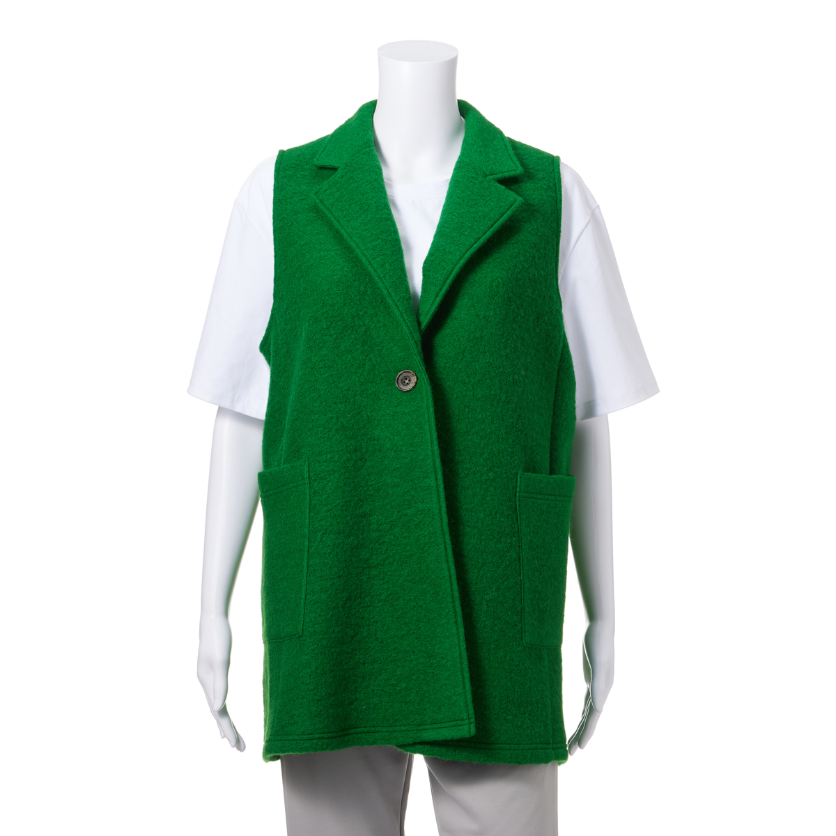 イタリア製生地ロングベスト