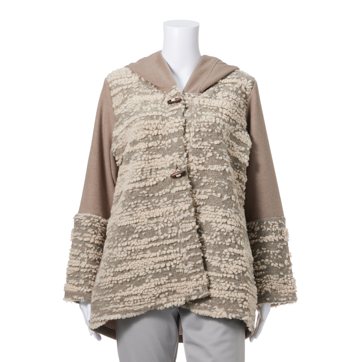 イタリア製生地フード付きジャケット