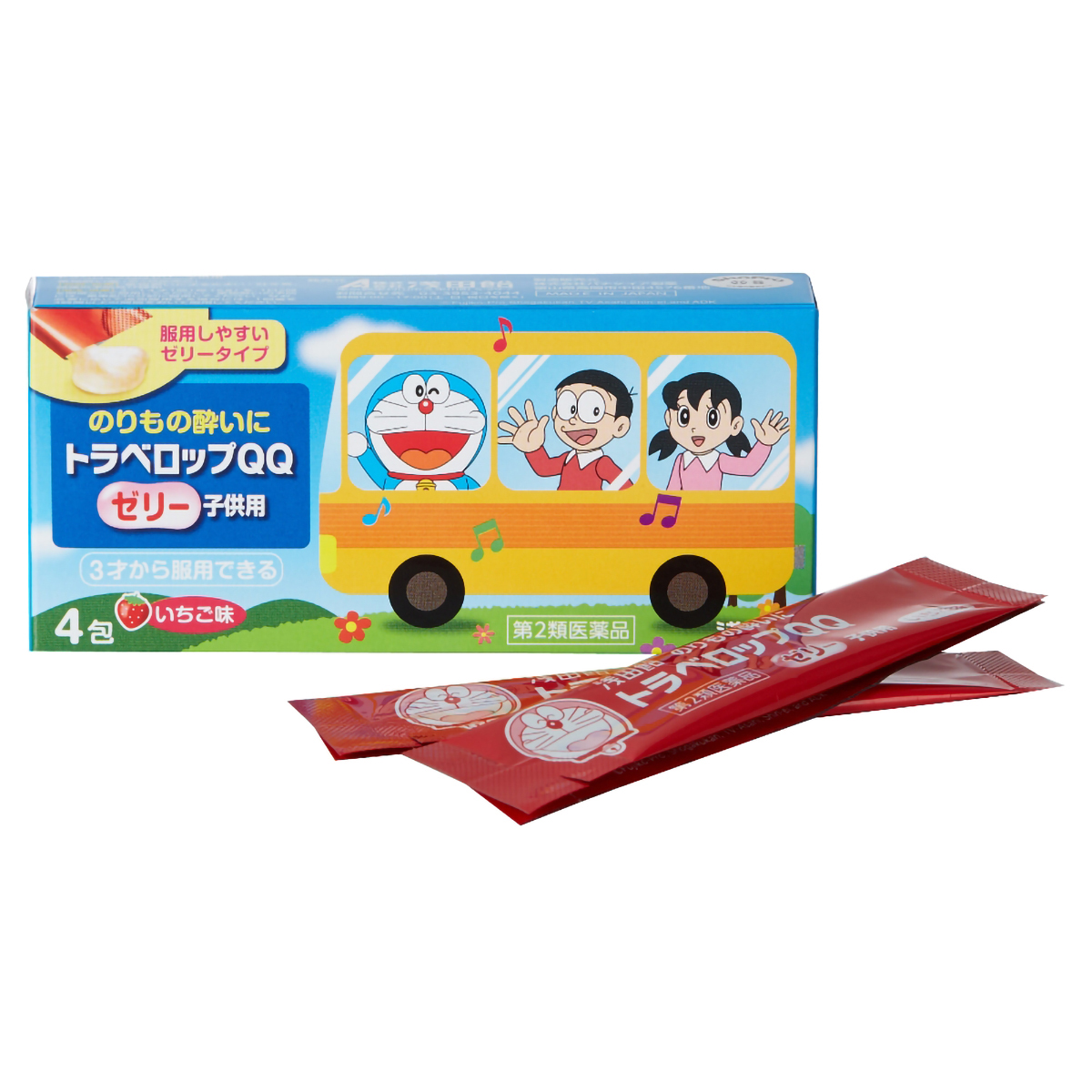 浅田飴　　トラベロップＱＱゼリー　子供用　４包
