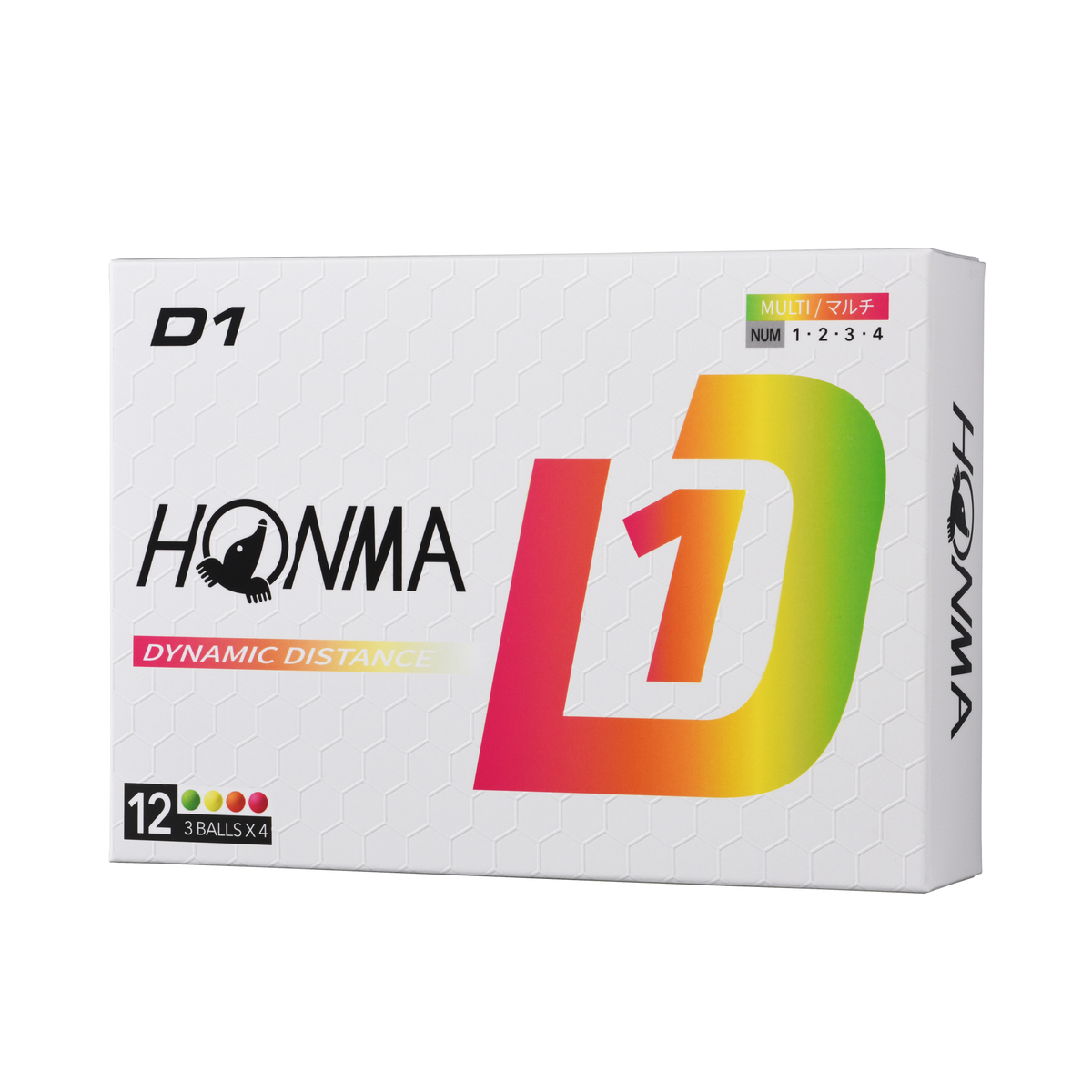 【HONMA(ホンマ)】ゴルフボール D1マルチカラー