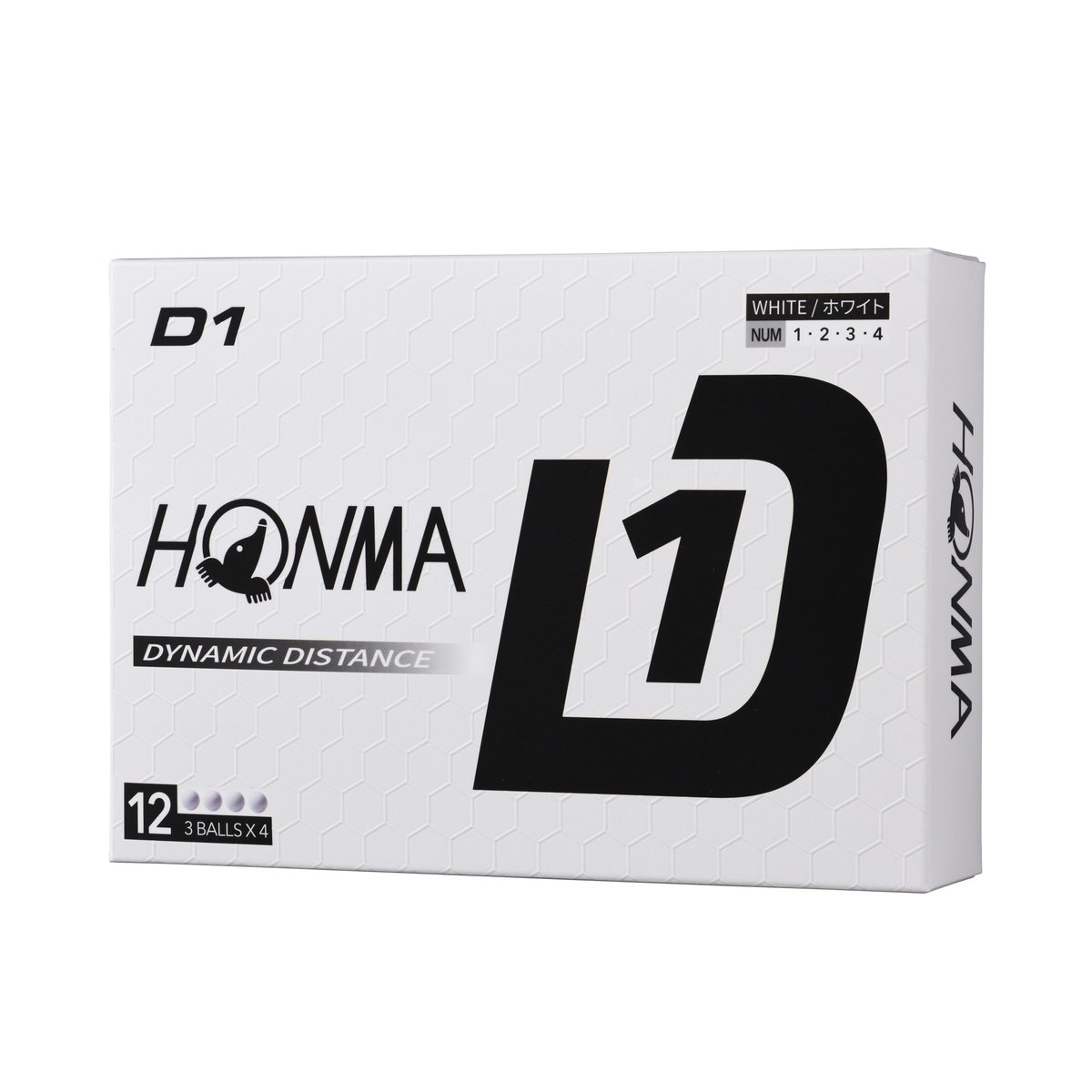 【HONMA(ホンマ)】ゴルフボール D1ホワイト