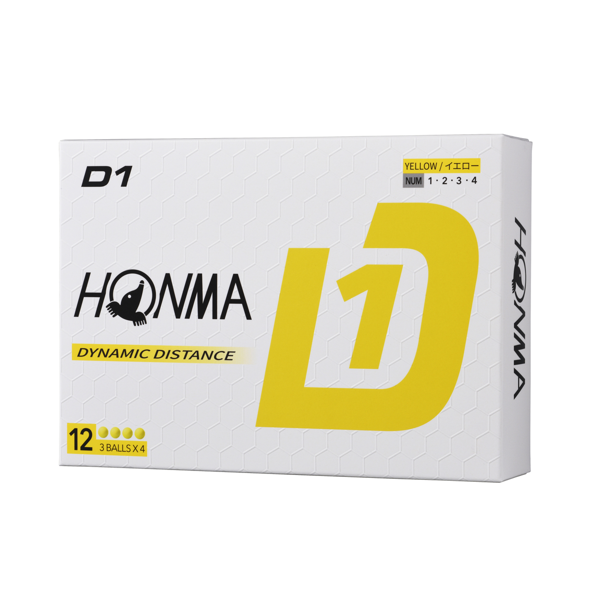 【HONMA(ホンマ)】ゴルフボール D1イエロー