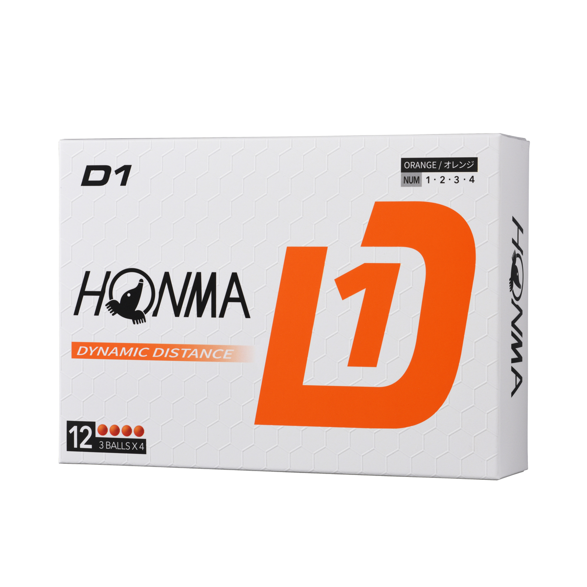 【HONMA(ホンマ)】ゴルフボール D1オレンジ