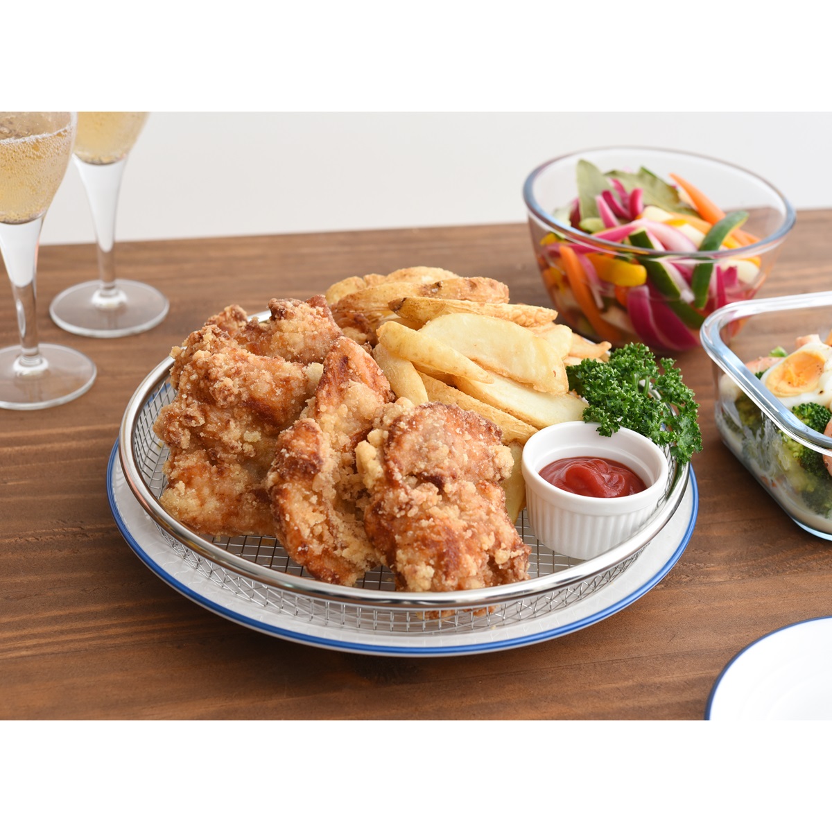 逸品物創 お皿のざる 25cm