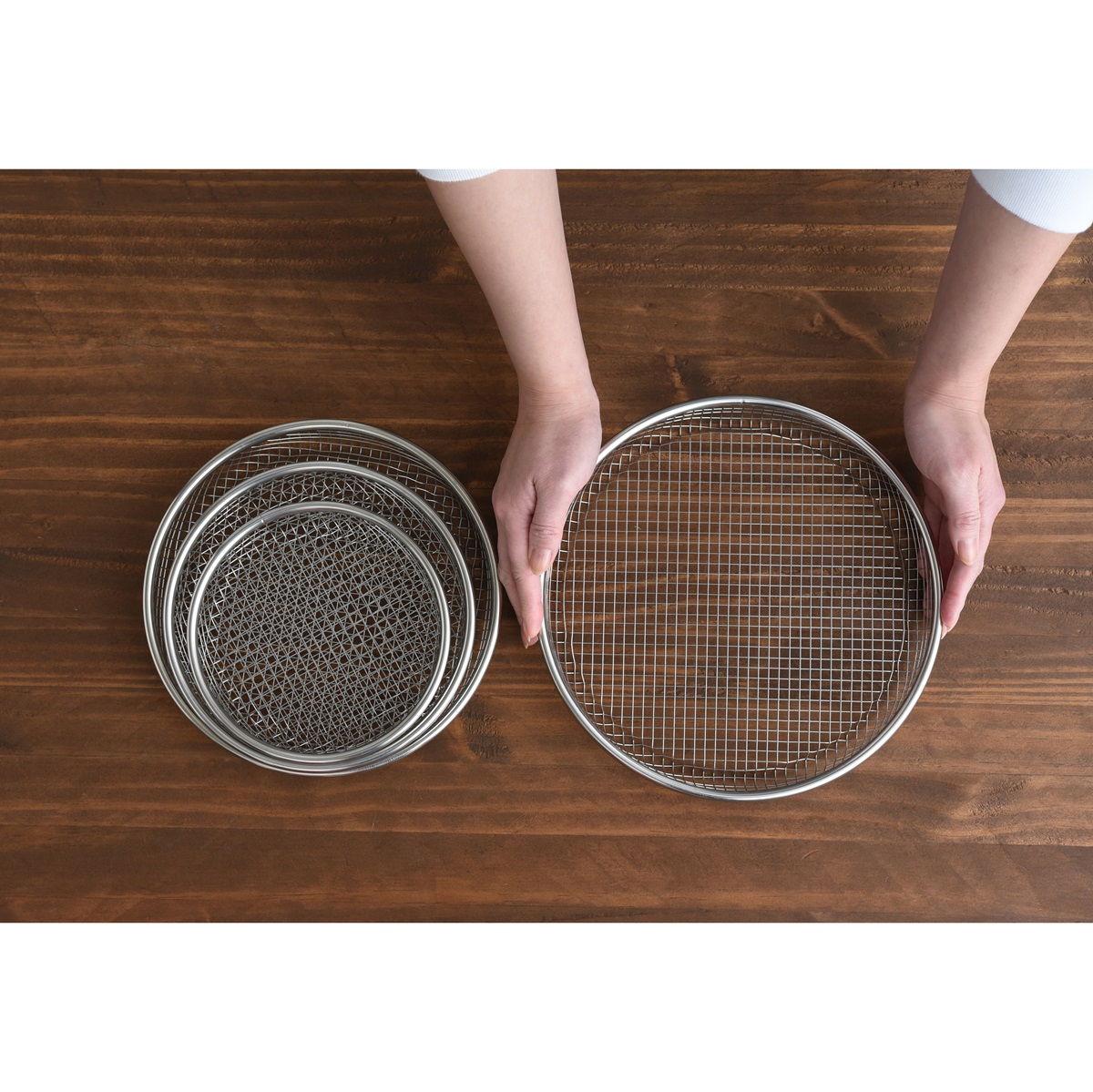 逸品物創 お皿のざる 25cm