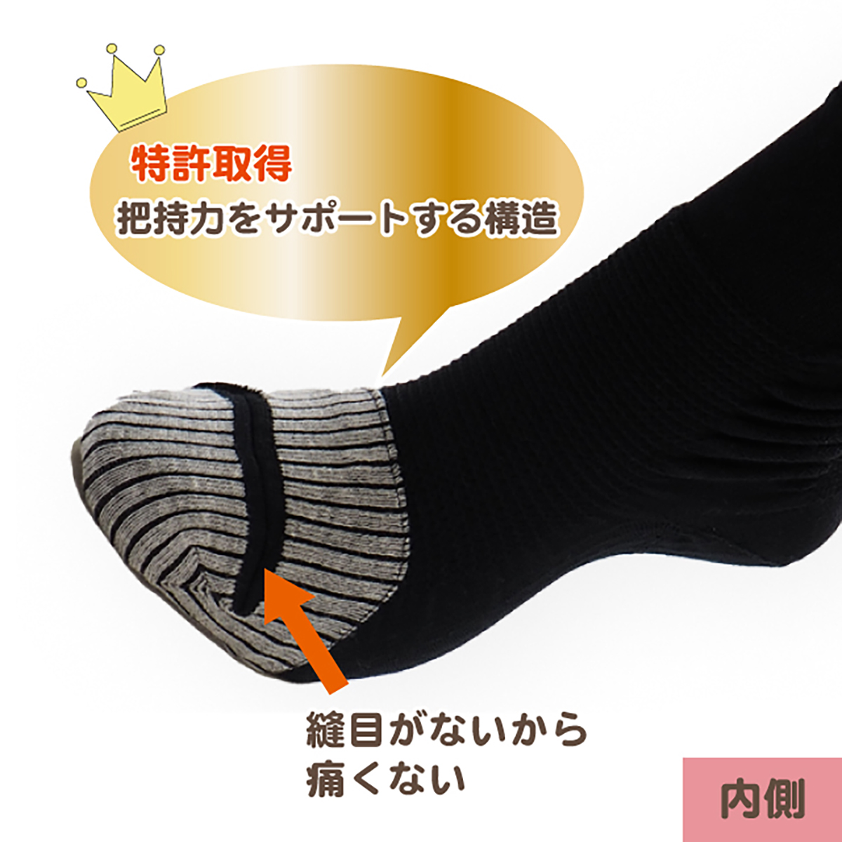 むくみケア靴下 天使の足音（ロング）