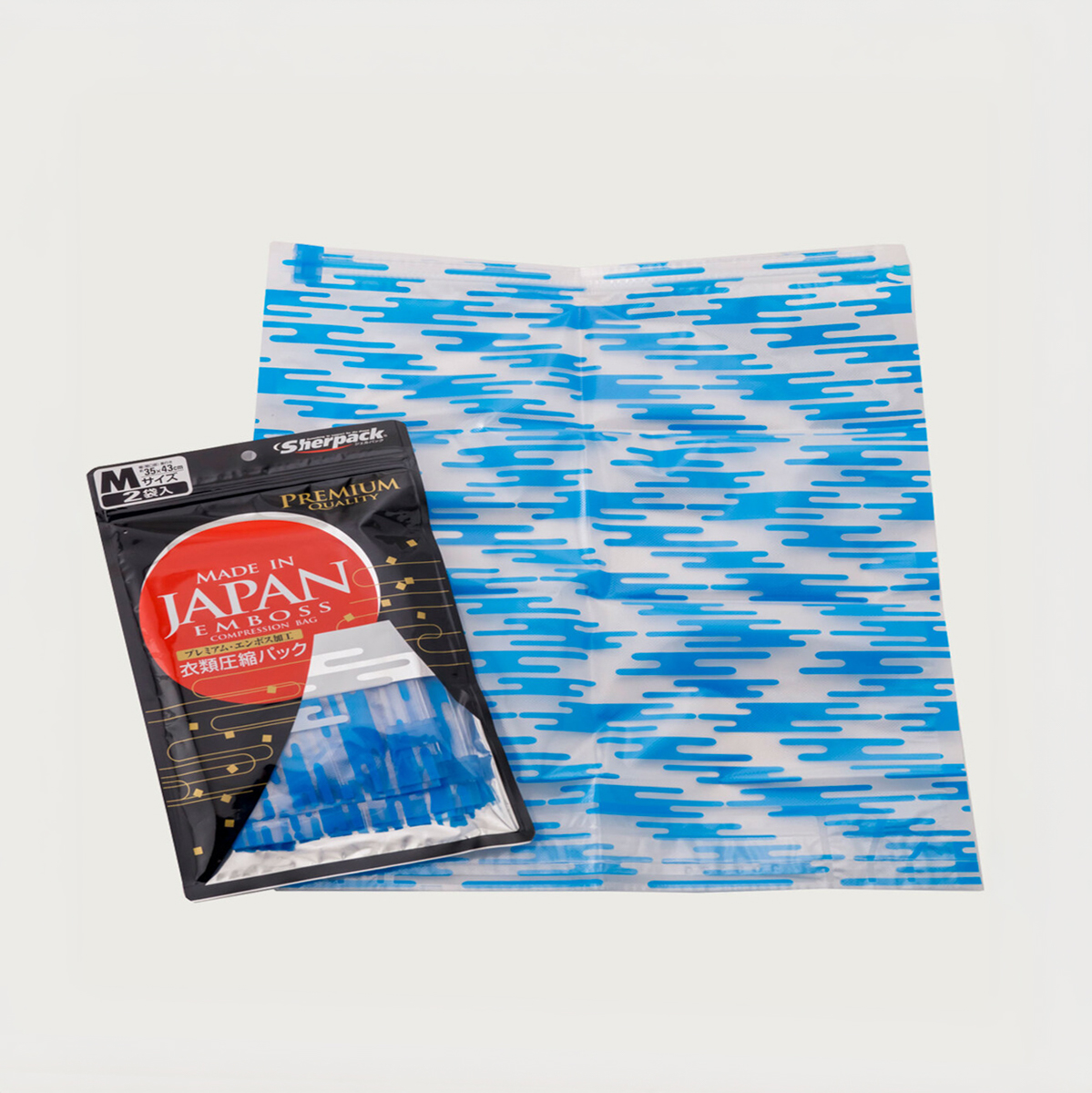 2枚組　国産圧縮袋M/Mセット